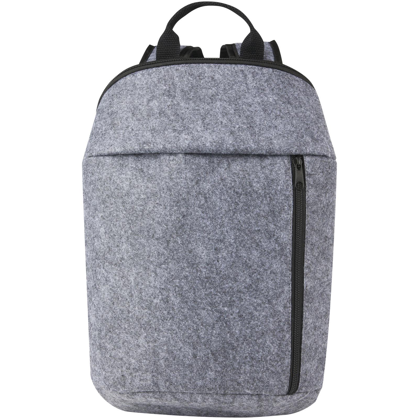 Rucksack, Rucksack, Grau Fleece, Vorderfahne Reißverschluss, Seitliche Grifffläche