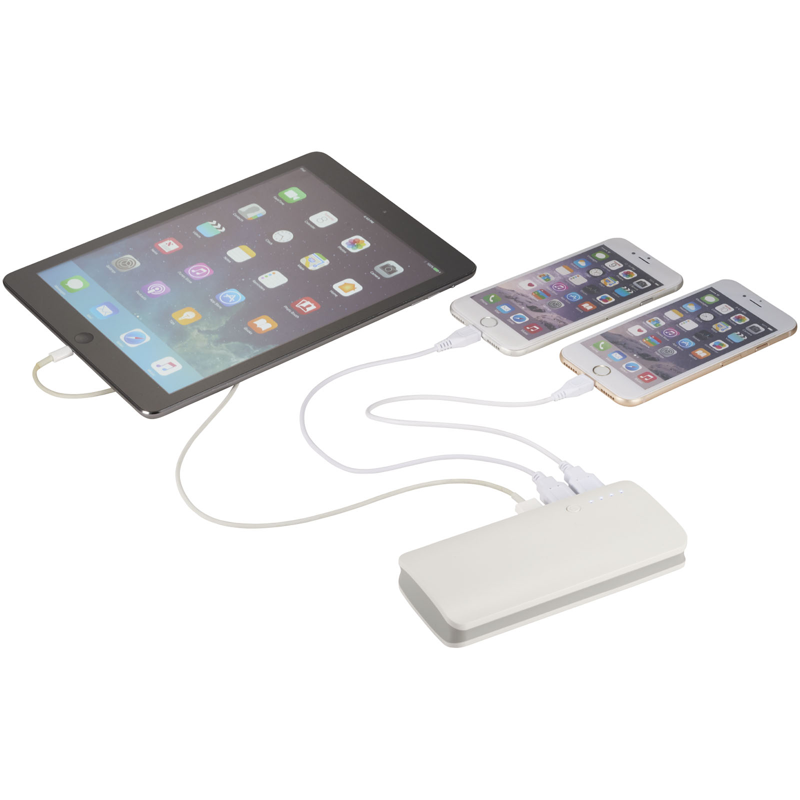 Tablet, Powerbank, Ladestation, Multi-Geräte-Ladegerät, USB-Kabel, Tablet, Power bank, Ladestation, USB-Kabel, mehrere Geräte, tablet, Powerbank, Ladekabel, USB-Ladegerät, Dual-Geräte-Ladung