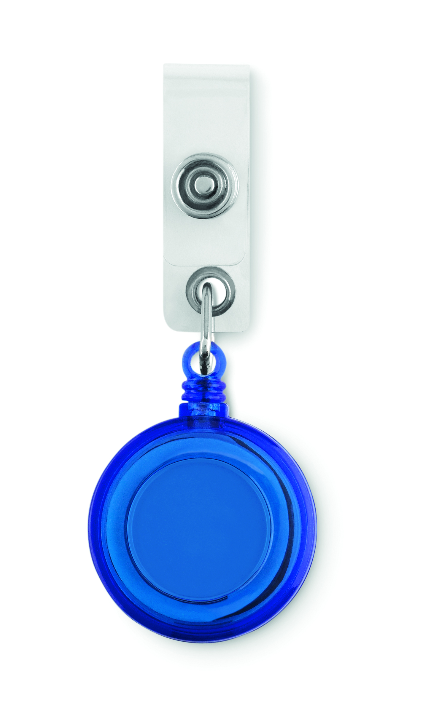 Schluesselanhänger, Badge-Halter, Blauer Kreis, Metallclip, Ausziehbares Seil, Lanyard-Abzeichenhalter, Blaues Abzeichenrolle, Ausweis-Zubehör, Metallclip, Runder Abzeichenhalter, abzeichen, lanyard, clip, blau, ausweis
