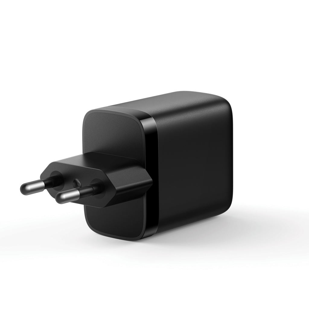 Netzstecker, EU-Stecker, Reiseladegerät, Schwarz, Adapter, Steckernetzteil, Netzadresse, EU-Stecker, Kompakte Ladestation, Schwarz, Ladegerät, Netzteil, EU-Stecker, Adapter, Schwarz