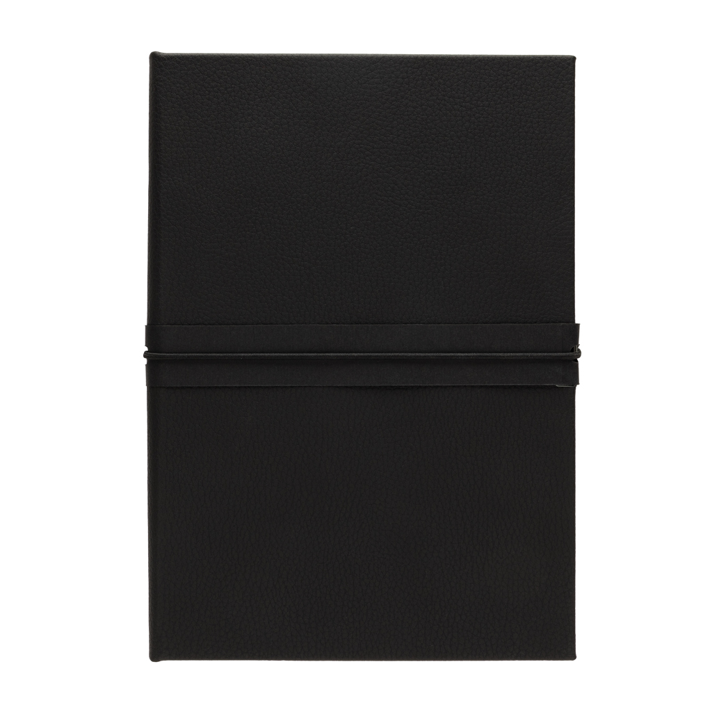 notebook, schwarz, Leder, Gummiband, Tagebuch, Notizbuch, Schwarz, Lederoptik, Federportfolio, Geldnotizbuch, Notizbuch, Schwarz, Lederoptik, Einband, Glatte Oberfläche