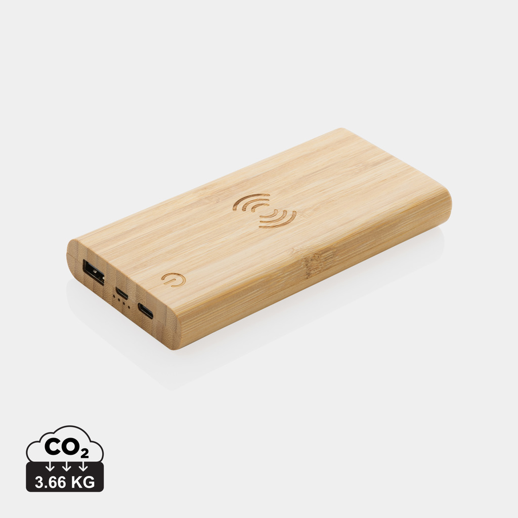 Adapter, Elektronik, Computer-Ausrüstung, Computerausrüstung, Computer, Holz, Holzoptik, Powerbank, kabelloses Laden, USB-C, holz, powerbank, usb-c, kabellos, bambus, Holz, Powerbank, USB-C, kabelloses Laden, 3,66 kg CO2
