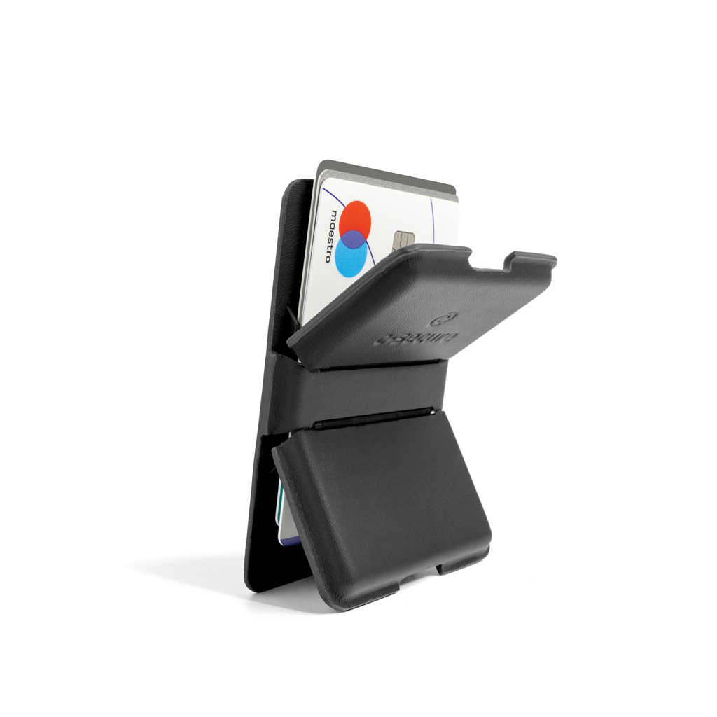 Kartenhalter, Brieftasche, Kreditkartenhülle, Geldbörse, Kartenhülle, Handyhållare, Svart, Hållare, Korthållare, Smartphone-klämma, Kartenhalter, Kreditkartenhalter, Wallet, Schwarz, Halterung