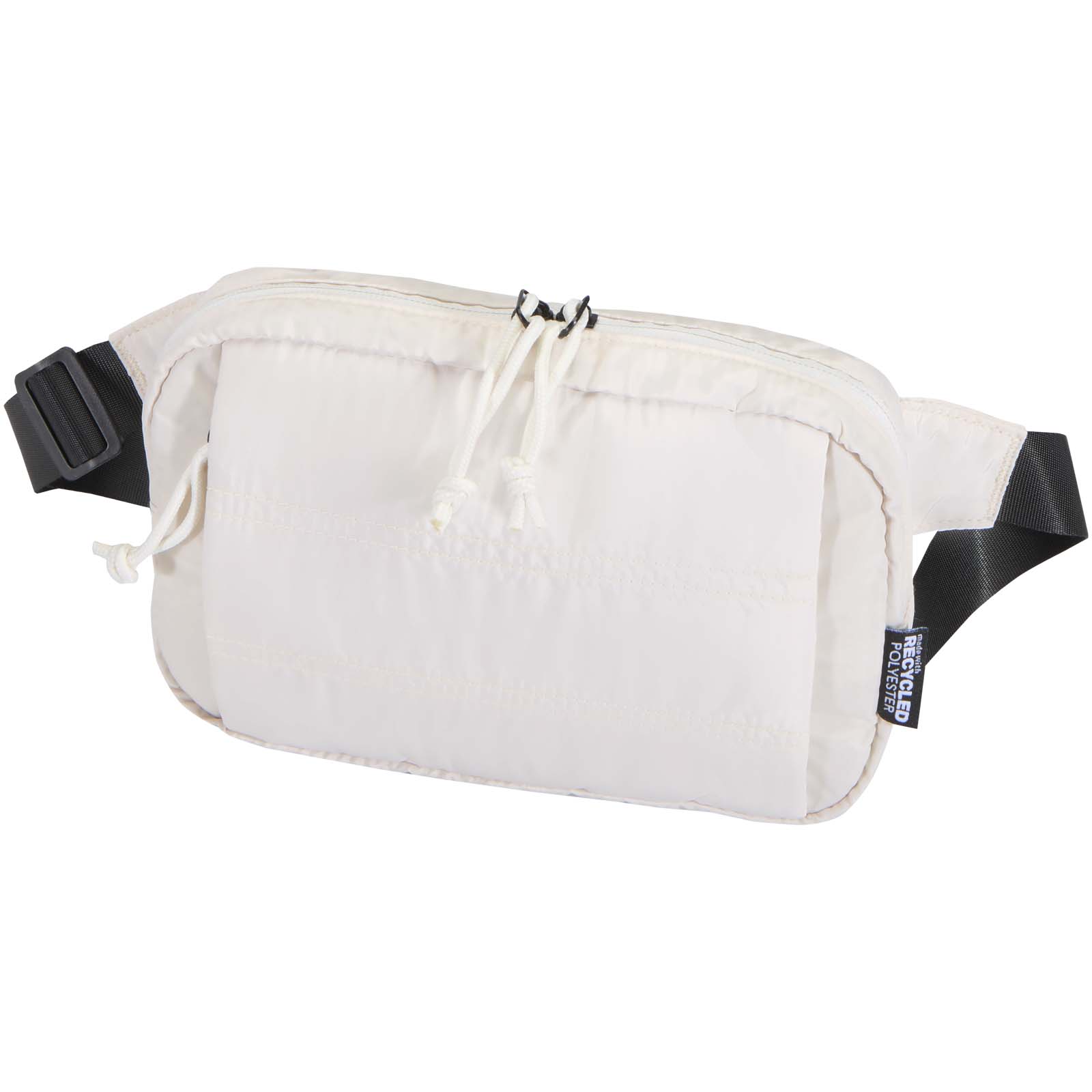 hip bag, waist bag, weiße Farbe, Kordelzug, verstellbarer Riemen, Hüfttasche, Schubtasche, Weiß, verstellbarer Riemen, Kordelzug