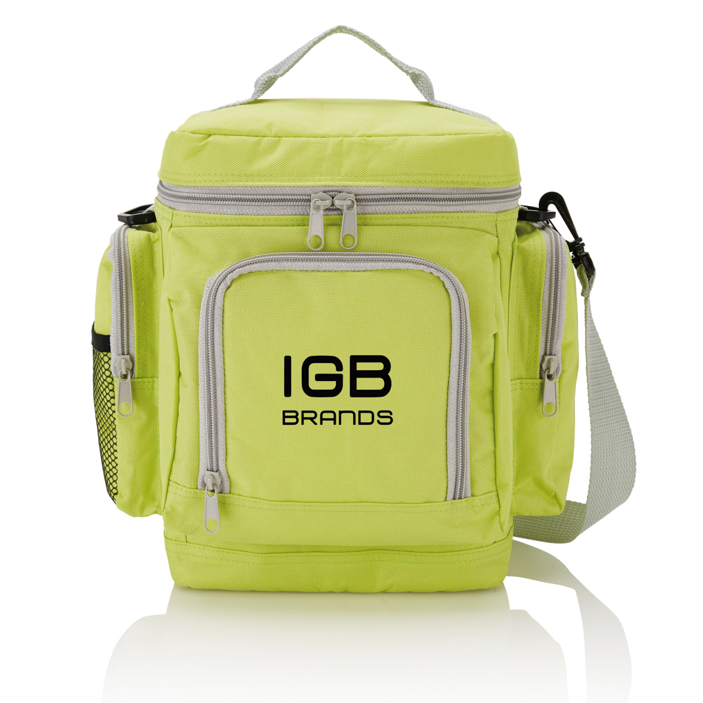 Kühltasche, Mini-Tasche, Nylon, Gelber Farbton, Reißverschluss, Rucksack, Schultertasche, Mini-Tasche, Kompakt-Tasche, Neongrün, kühlrucksack, klein rucksack, neon grün, isolierfach?, igb brands?