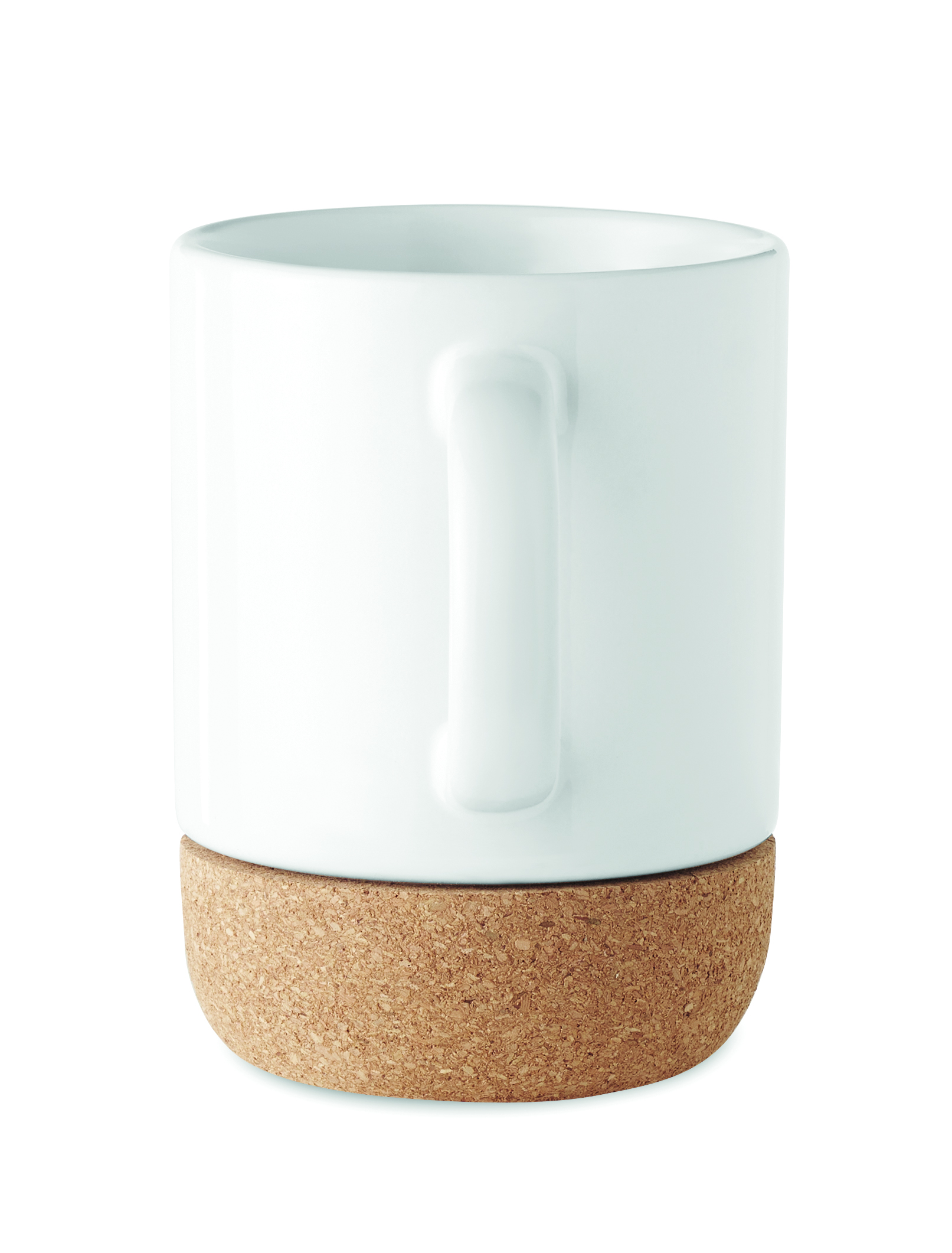 Becher, Tasse, Keramikbecher, Korkboden, weißer Becher