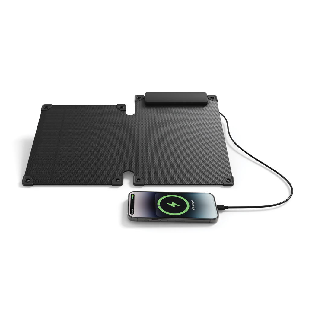 Computerausrüstung, Elektronik, Hardware, Handy, Telefon, drahtlose ladeplatte, ladeunterlage, telefonständer, faltbare matte, usb-c kabel, Ladefläche, Ladestation, Qi-Ladestation, Schwarz, Smartphone-Ladegerät