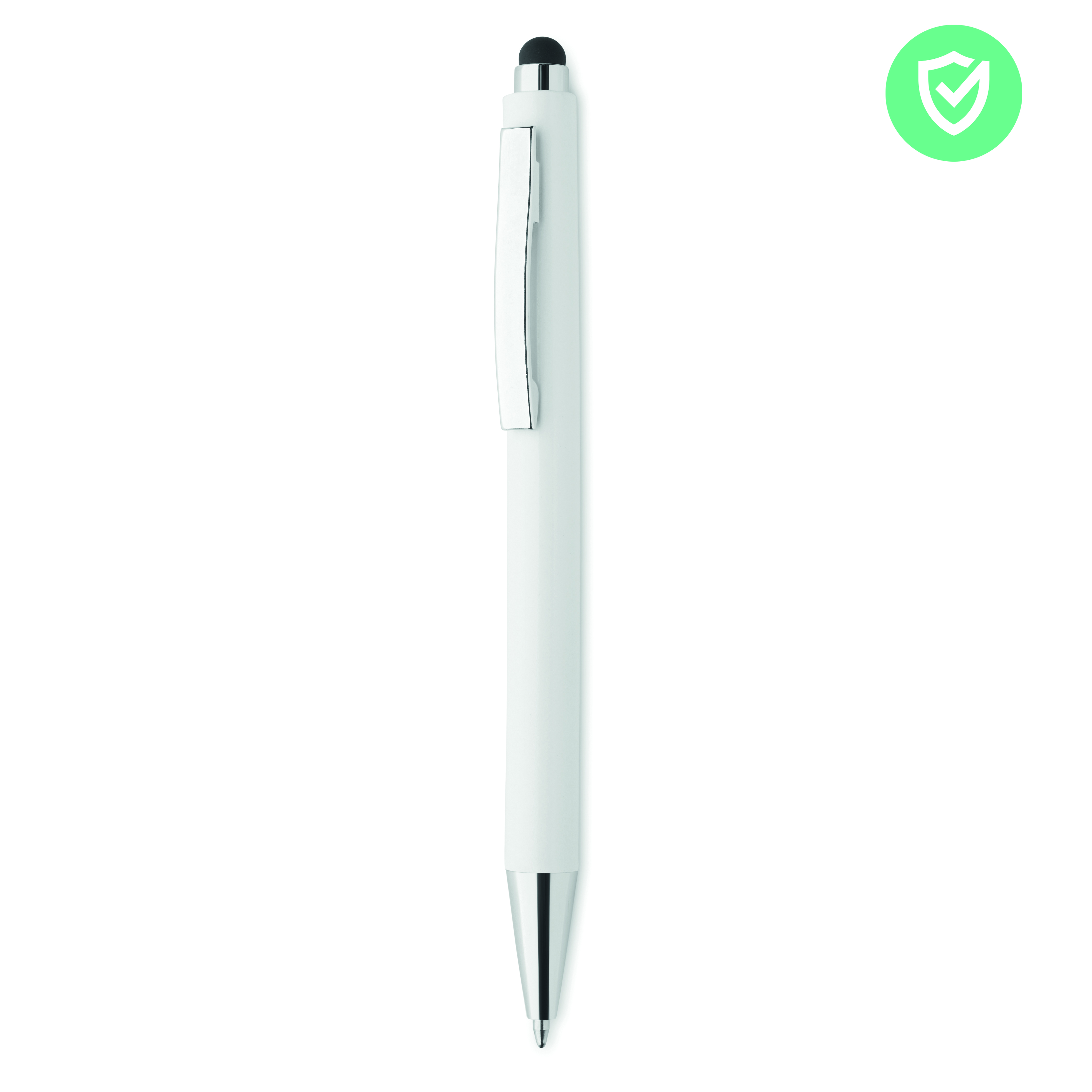 Stift, Kugelschreiber, Schreibgerät, Metallkappe, Silber