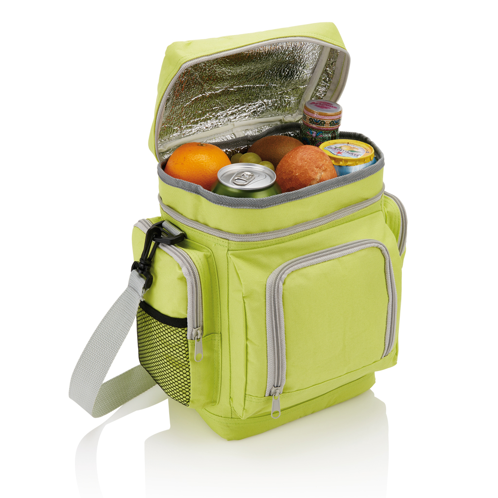 Lunchbag, Isoliert, Rucksack, Grün, Tragbar, Lunchbag, Kühlbox, Isoliert, Messenger-Tasche, Reißverschlussfächer, Lunchbox, Kühltasche, Tragetasche, Tasche mit Zipper, Camping, Tasche, Picknicktasche, Kühlfach, Thermoetasche, Gepäcknetz