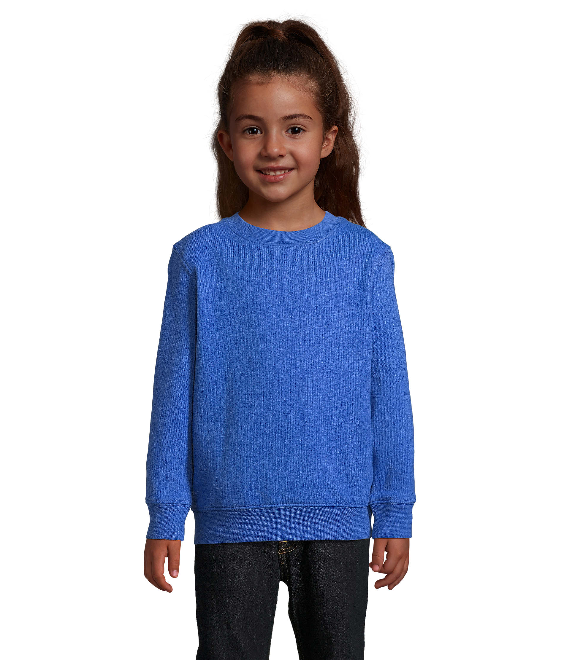 Sweatshirt, Blau, Langarm, Kinder, Rundhals, Sweatshirt, Crew neck, Long sleeves, Blue, Kids, pullover, sweatshirt, blau, kinder, langarm, Pullover, Sweatshirt, Kleidung, Langarm, Blau, Pullover, Sweatshirt, Kleidung, blau, Langarm