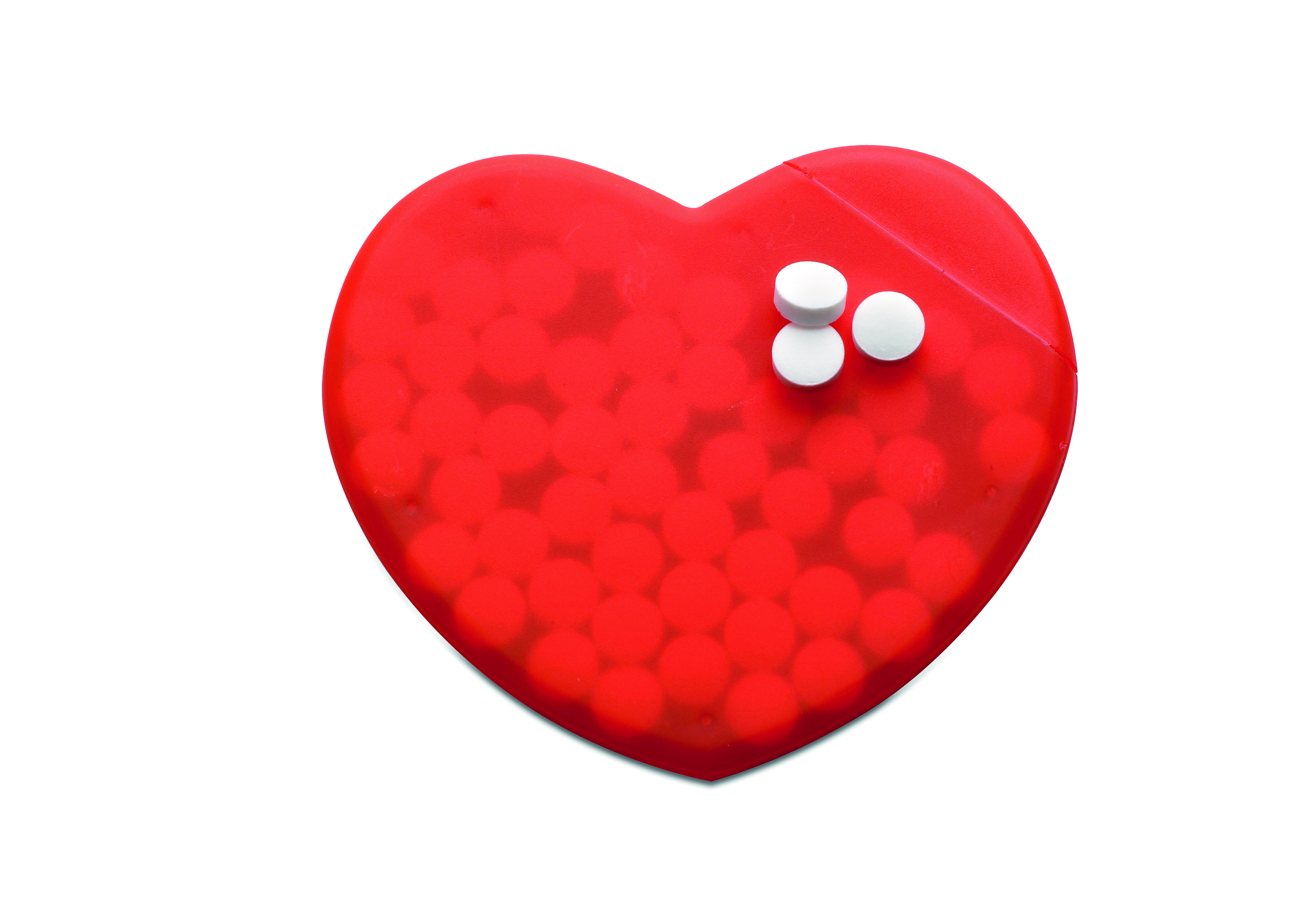 Herzform, Pillendose, Medizinische Dose, Kartonierter Behälter, Tablettenfüllung