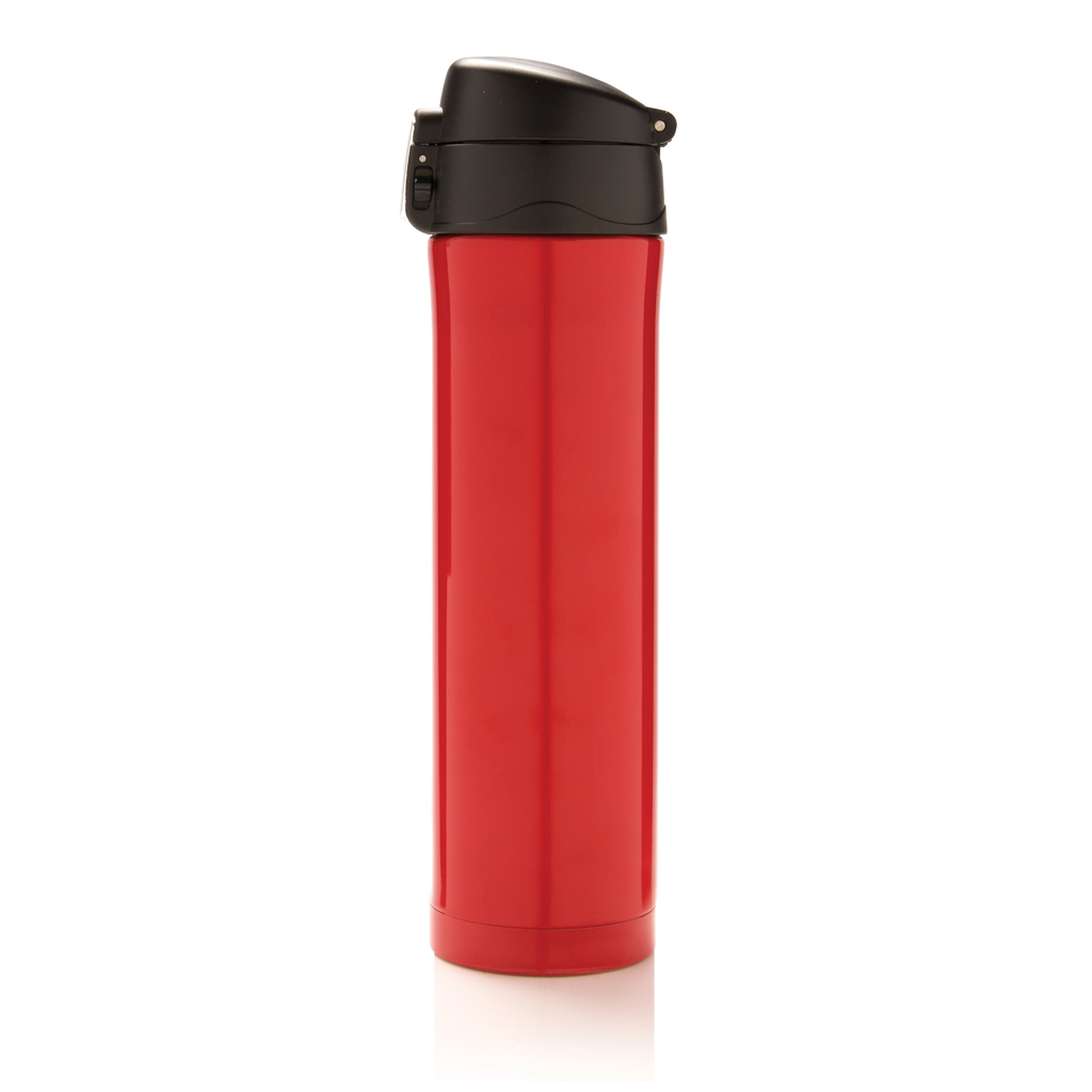 Trinkflasche, Wasserflasche, roter Behälter, Sportflasche, Schraubverschluss, Wasserflasche, Trinkflasche, Rot, Schraubverschluss, Isoliert, Thermos, Edelstahl, Rot, Auslaufsicher, Reisebehälter