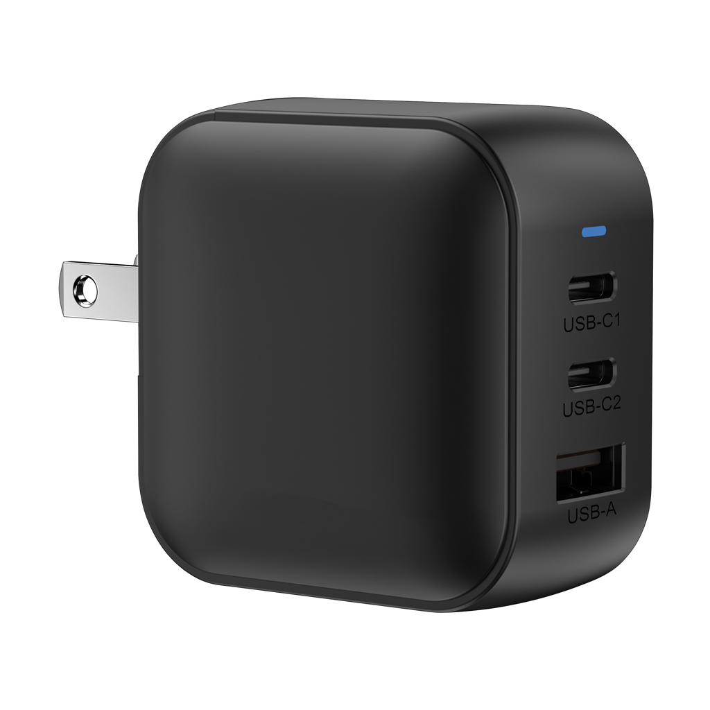 Adapter, Elektronik, Stecker, USB-C Ladegerät, Wandladegerät, USB-Anschlüsse, USB-C1, USB-A Port, Ladeadapter, USB-C, USB-C1, USB-C2, USB-A, Ladeadapter, USB-C, USB-C1, USB-C2, USB-A