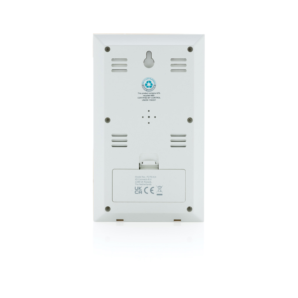 digital device, Rückseite, rechteckig, weiß, digitales gerät, kitchen timer, digital clock, rückseite, weißes plastikgehäuse, lüftungsschlitze, Gerät, Rückseite, Schlitze, Belüftung, Etikett