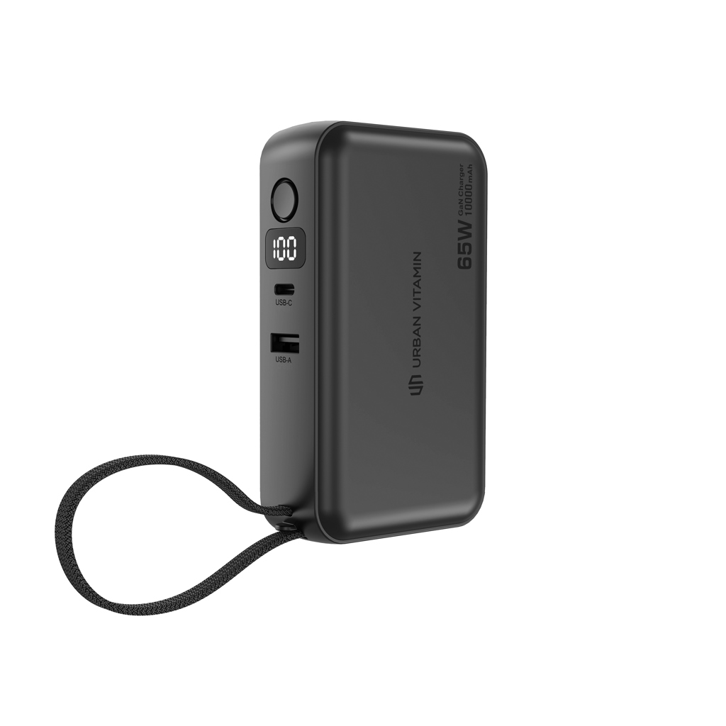 Adapter, Elektronik, Hardware, Modem, Powerbank, 65W, USB-C, USB-A, Lanyard, Powerbank, 60W, 65W, Urban Vitamin, USB-C, Power Bank, 65W, USB-C, USB-A, Lanyard