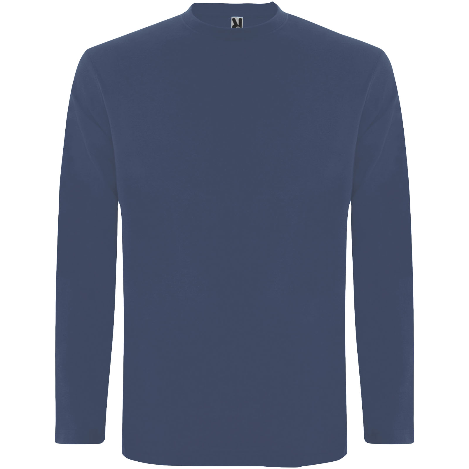 langsame_r_sch_en, Kreuz?, Langarmshirt, Kleidung, unifarben, dunkelblau, Longsleeve, Langearm-Shirt, Uni-Farbe, Kragenlos, Baumwolle, Dunkelblau, Pullover, Langarmshirt, Unifarbig, blaue Farbe, Kleidung