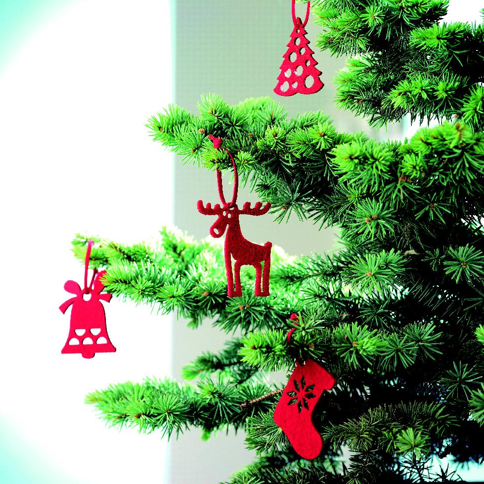 Weihnachtsbaum, Kunstbaum, Rot, Filzornament, Nadelbaum, weihnachtsbaum, künstlicher baum, rot, anhänger, zweige, weihnachtsbaum, kugeln, rot, filzanhänger, zweigdeko, Weihnachtsbaum, Kunstbaum, Filzornamente, Rot, Dekoration