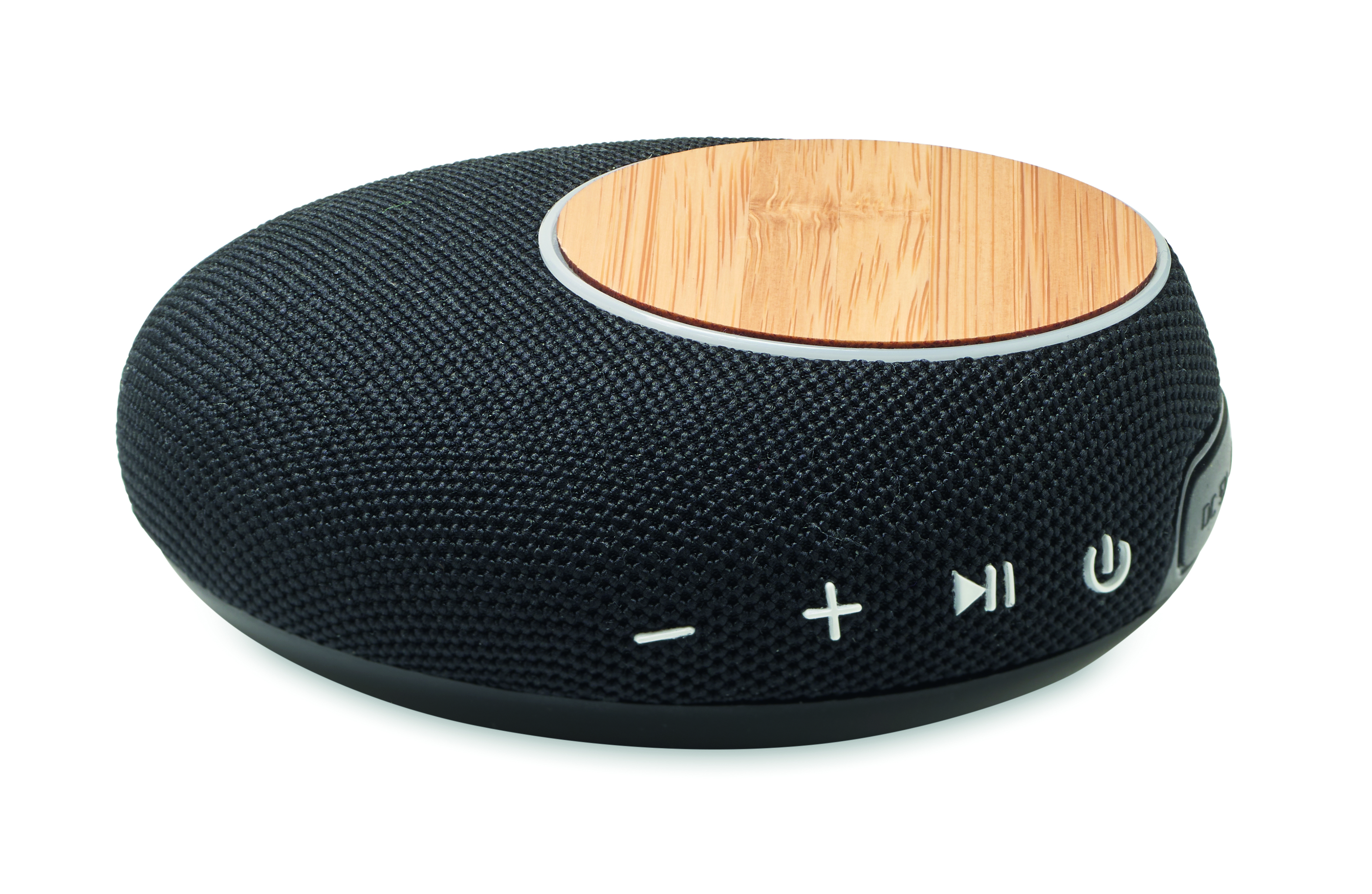 Bluetooth-Lautsprecher, Holzauflage, Kugelform, Gehäusetextur, Knopfsteuerung