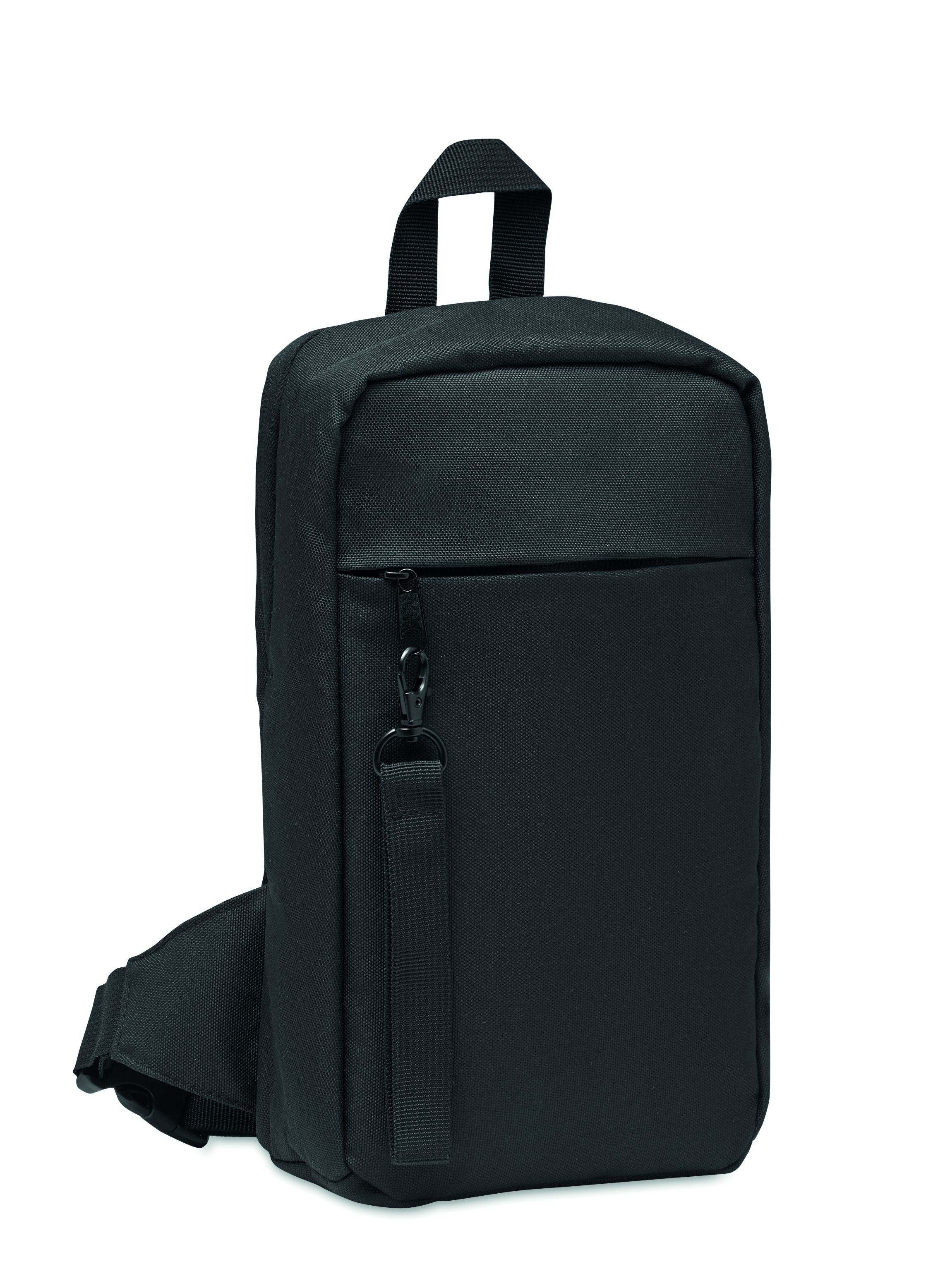 Crossbody bag, Shoulder bag, Schwarz, Nylon-Gewebe, Reißverschlussfach