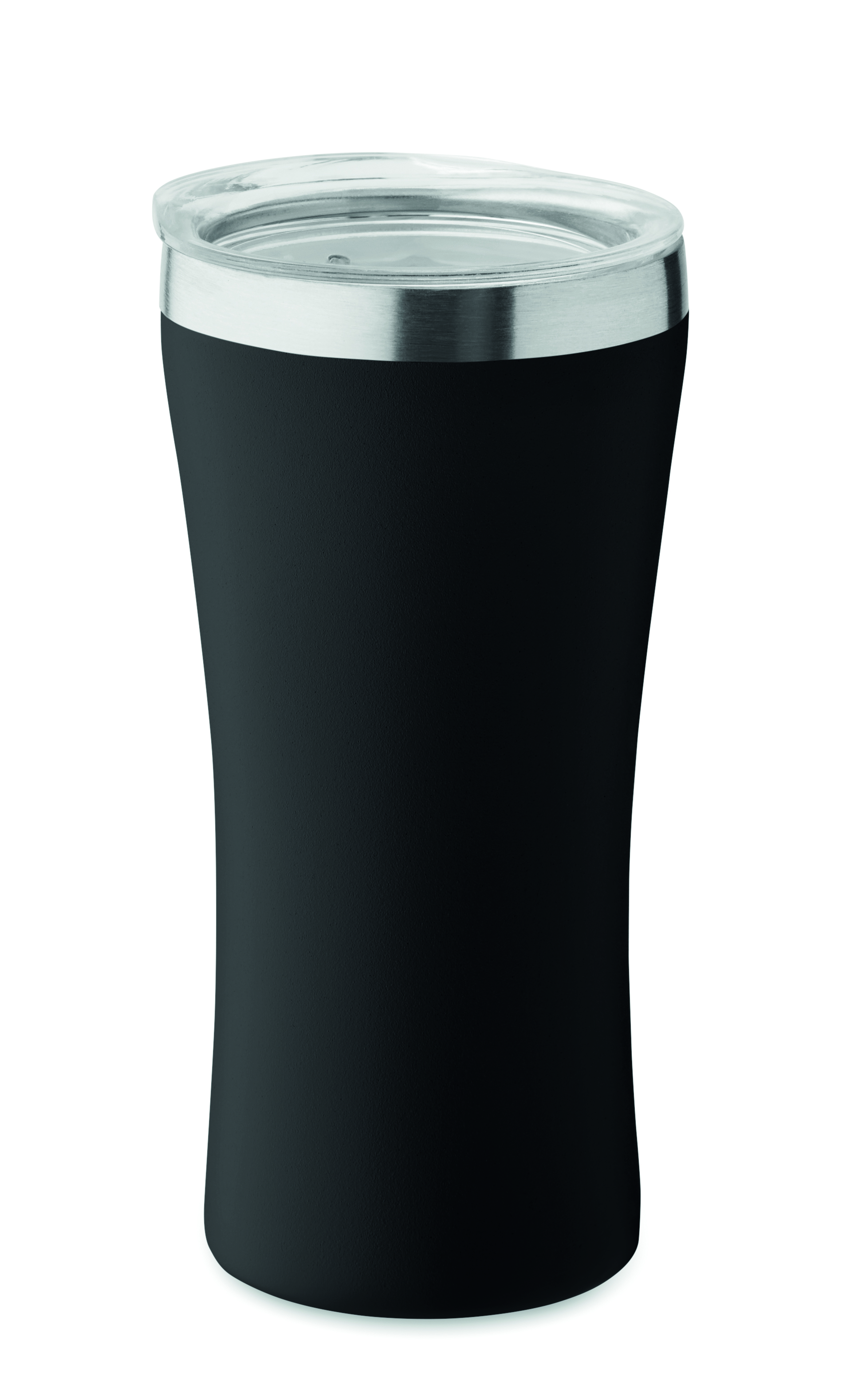 Becher, Thermobecher, Isolierbecher, Schwarz, Metallrand, Becher, Thermo, Trinkbecher, Schwarz, Glasdeckel, Becher, Thermobecher, Schwarz, Metallrand, Glasrand, Reisebecher, Isoliert, Glasdeckel, Schwarz, Edelstahl-Rand