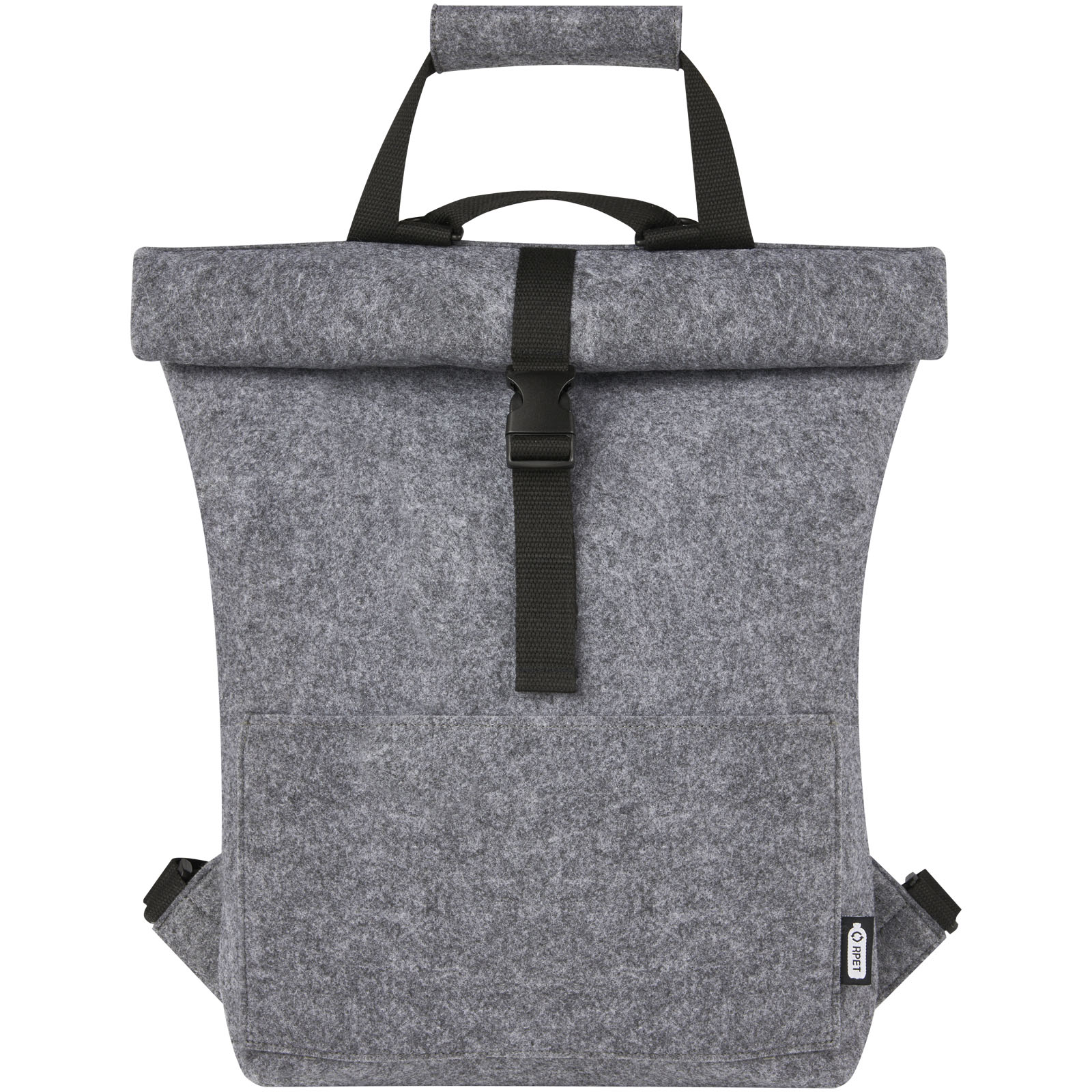 Rucksack, Backpack, Graue Farbe, Kunststoffverschluss, Fronttasche