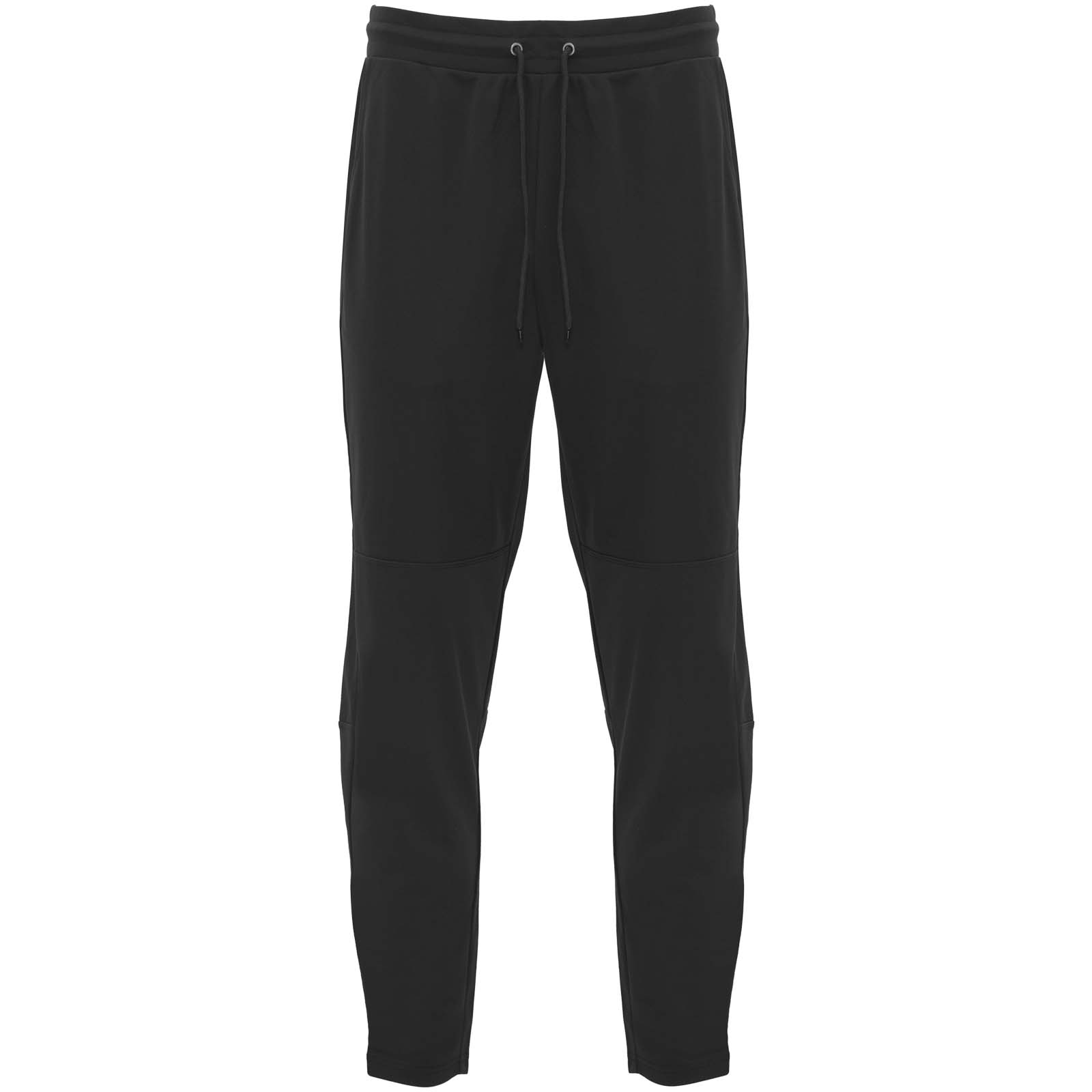 Hose, Schwarz, Jogginghose, Kordelzug, Beinoptik, Hose, Schwarz, Jogginghose, Kordelzug, Knieaufnäher, Jogginghose, Schwarz, SWEATPANTS, Kordelzug, Stoffhose, hosen,  sweatpants, schwarz, drawstring, slim-fit