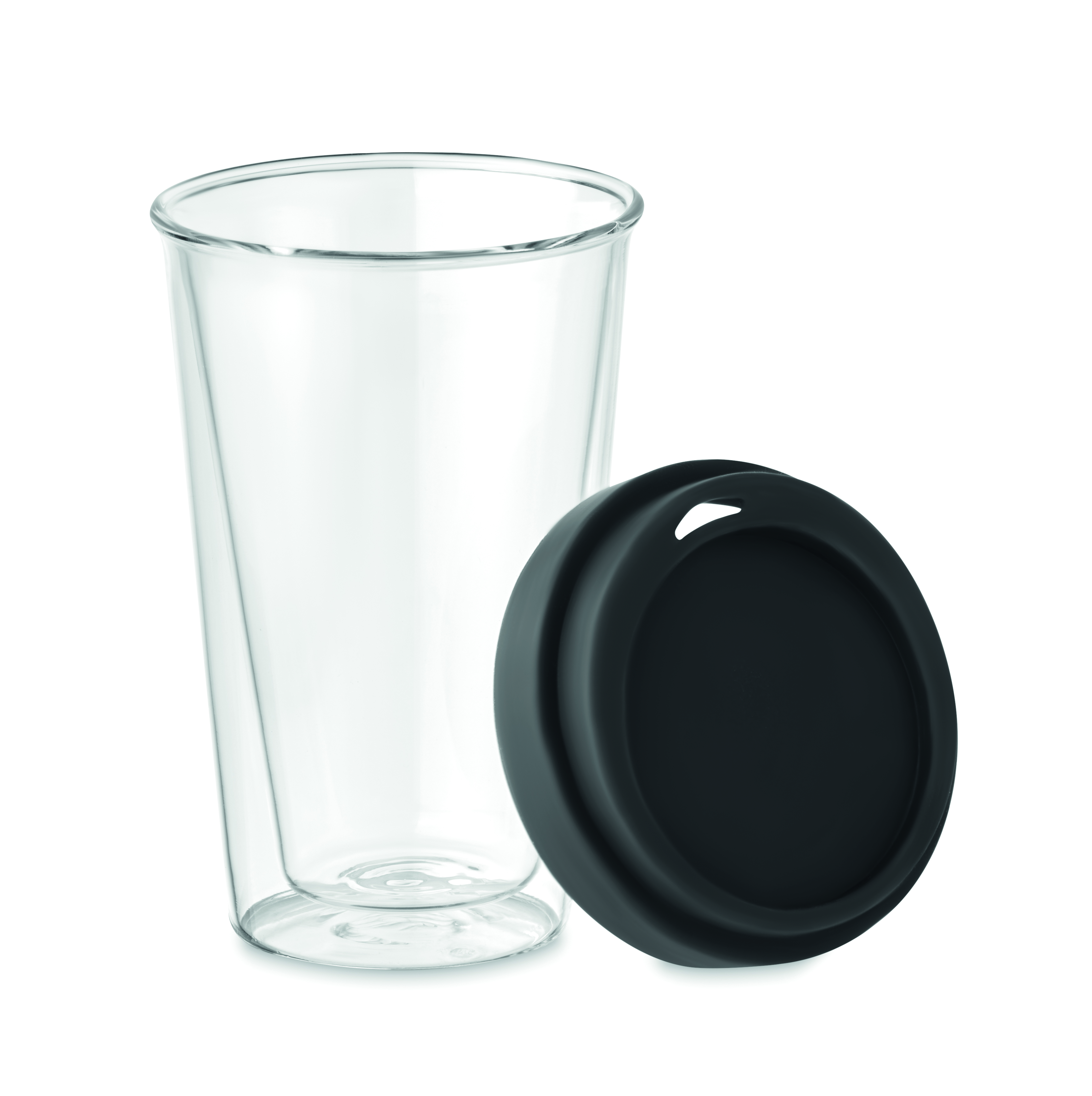 Glas, Trinkglas, Becher, Kaffeebecher, Schwarz