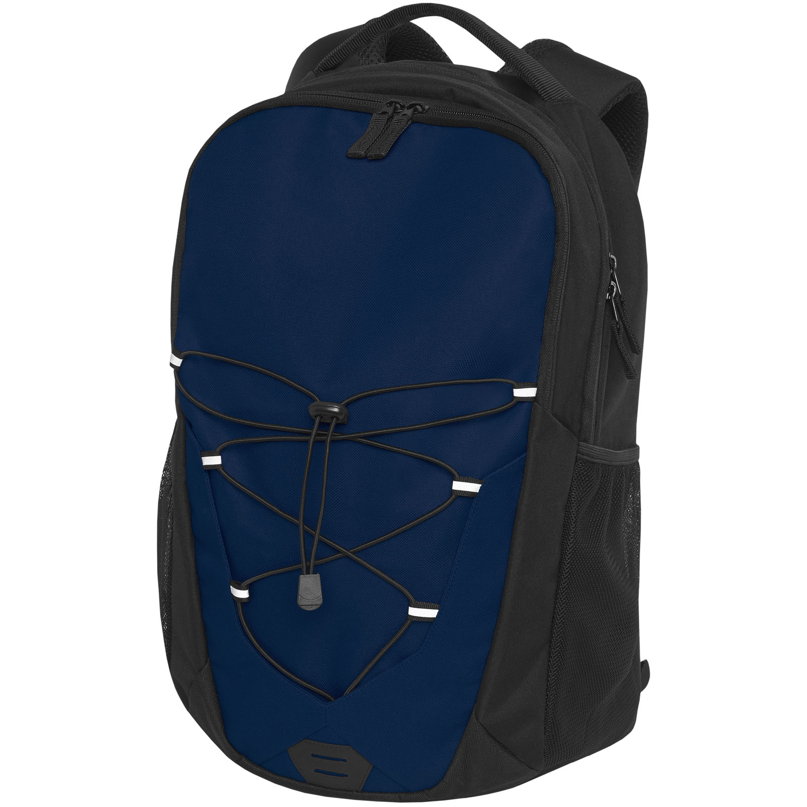 Rucksack, Backpack, Blue, Kordelzug, Netztasche, Rucksack, Backpack, Kordelzug, Netzseitentasche, Blau/schwarz