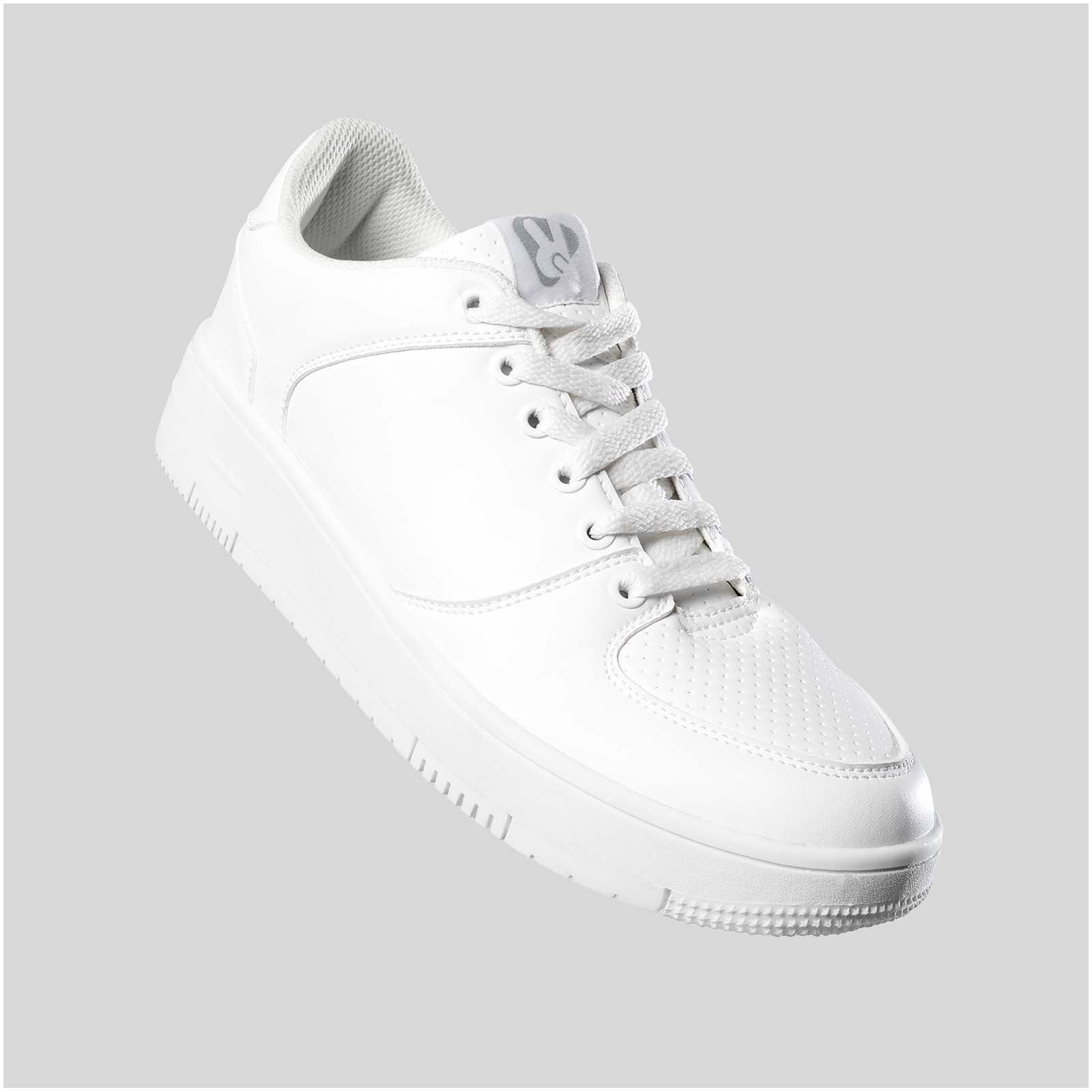 Sneaker, Weiß, Schnürschuh, Low-Top, Sportschuh, Sneaker, Weiß, Niedrigprofil, Lace-up, Canvas-ähnlich, Sneaker, Weiß, Leder, Schnürschuh, Low-Top,  Sneaker, Weiß, Perforierte Spitze, Schnürung, niedrige Silhouette