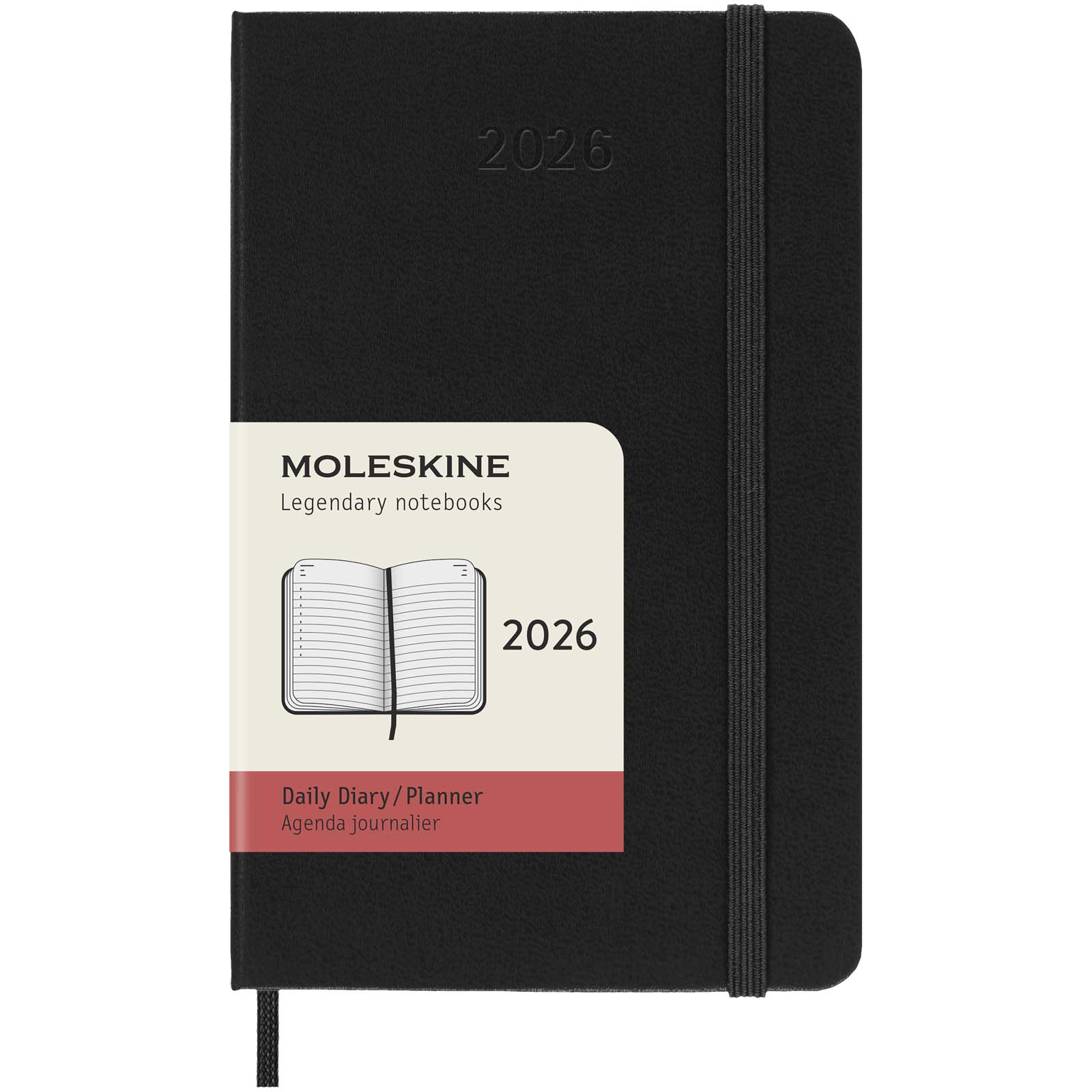 Notizbuch, Agenda, Journaling, Leder, 2026