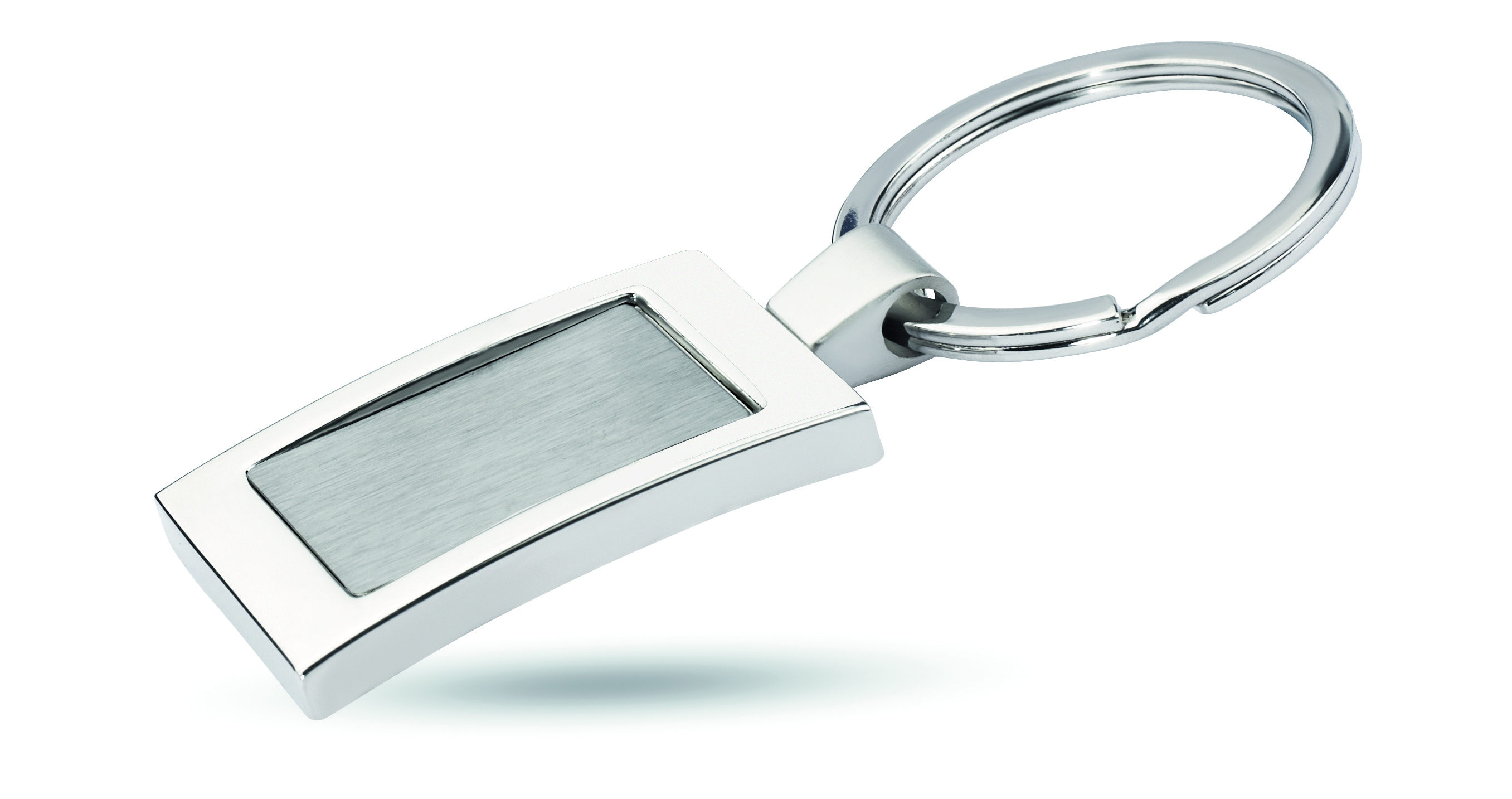 Schlüsselanhänger, Metall, Silber, Rechteck, Kettenanhänger, Schlüsselanhänger, Metall, Silber, Flach, Rectangulär, Schlüsselanhänger, Metall, silbern, gebürstet, Metallring, Schlüsselanhänger, Metall, Silber, Schwarz, Kastenpaneel