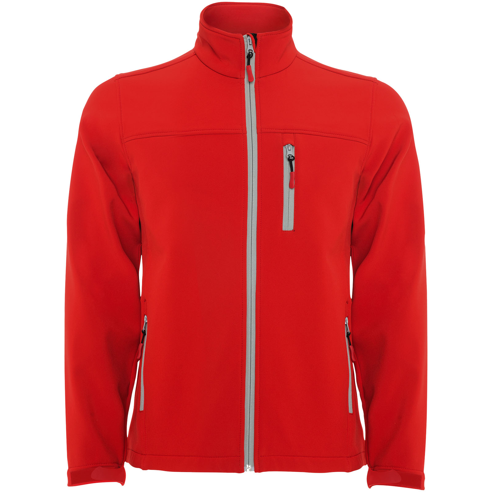 Fleecejacke, rote Jacke, Reißverschlusstaschen, Halbkragen, sichtbare Reißverschlüsse, jacke, softshell, rot, front zipper, reissverschluss taschen, Fleece-Jacke,  rote Jacke, Reißverschlussjacke, Hoher Kragen, Brusttaschen