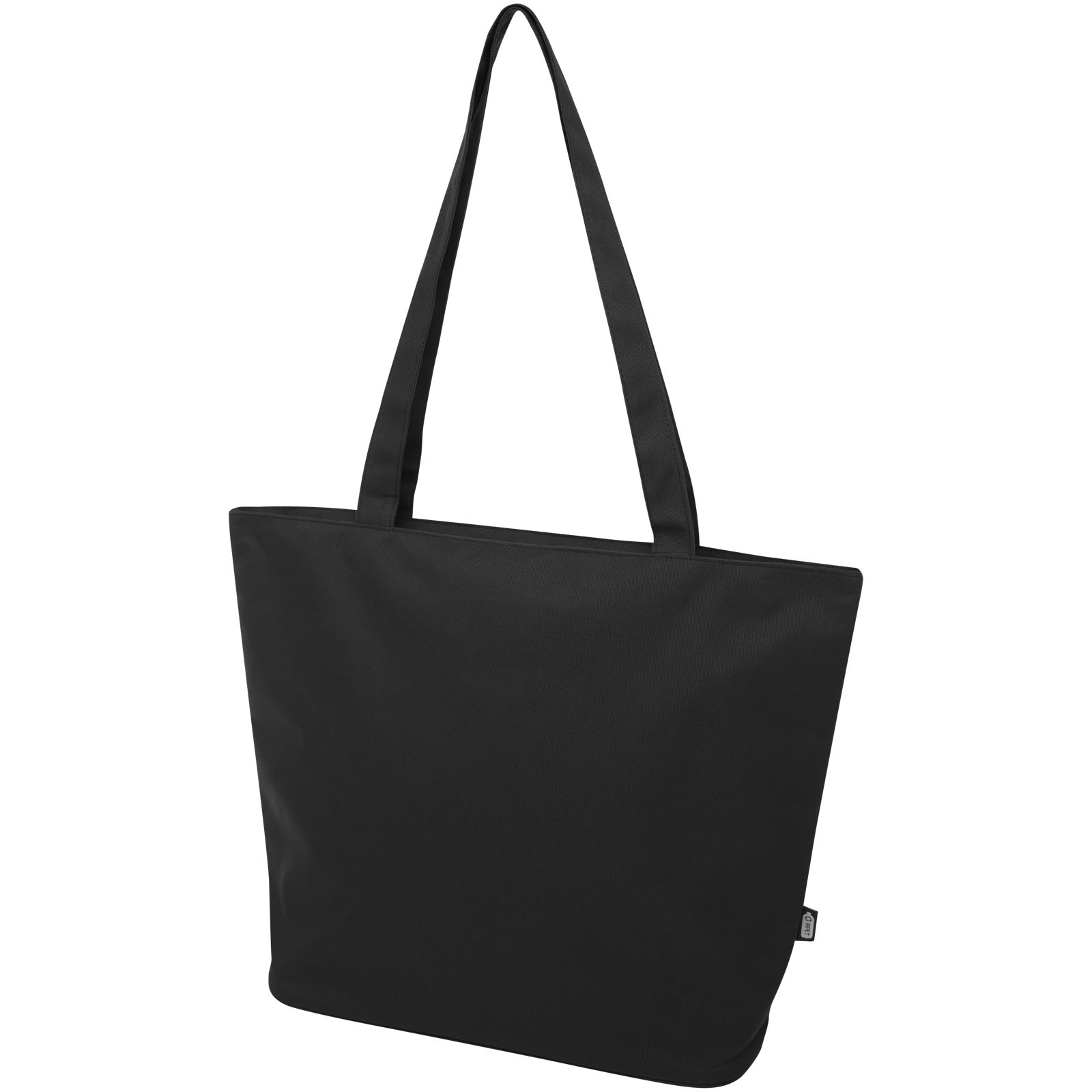 Tote-Tasche, Schwarz, Canvas, lange Träger, wiederverwendbar