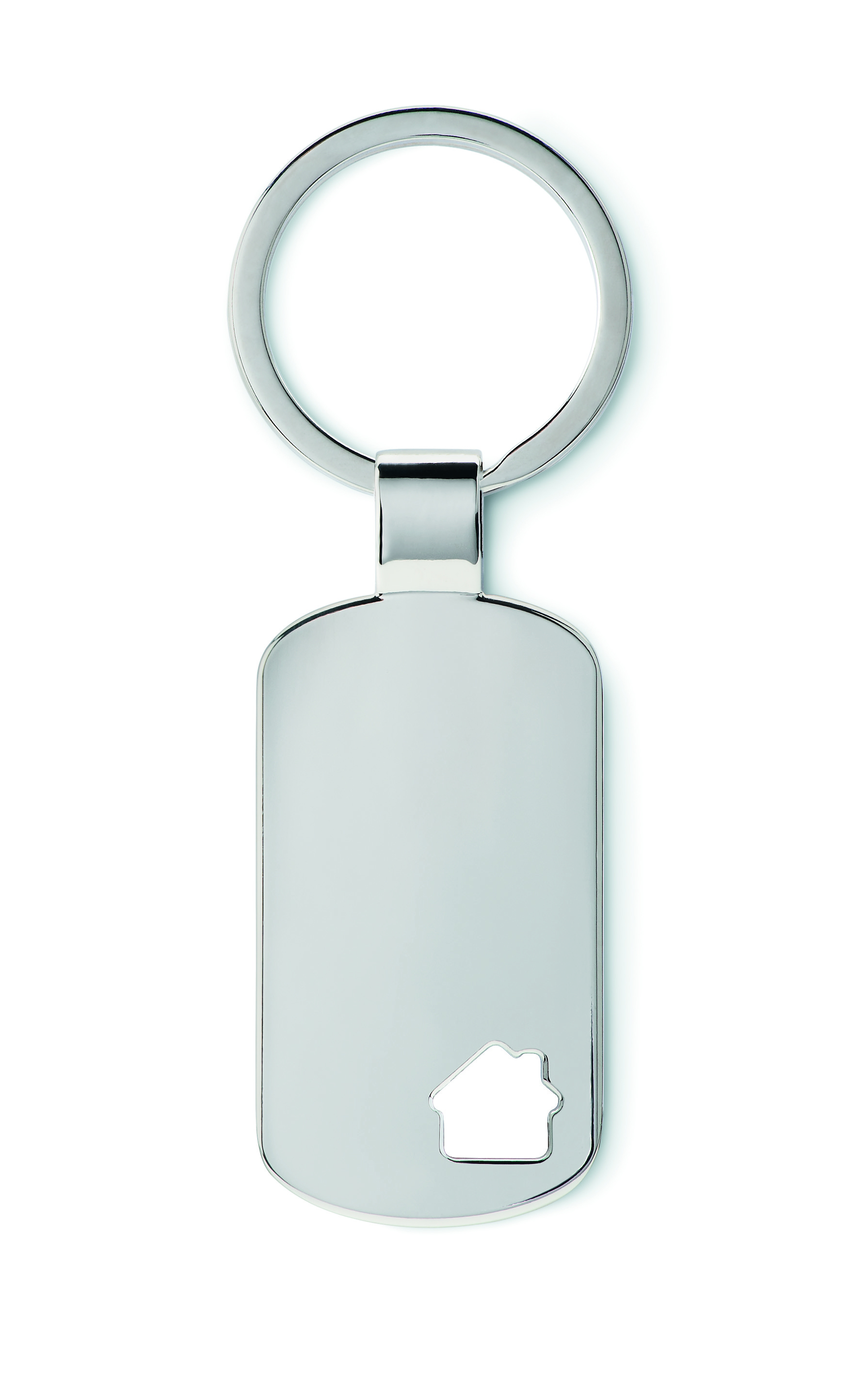 Schlüsselring, Metall, Silber, Ring, Haus-Logo