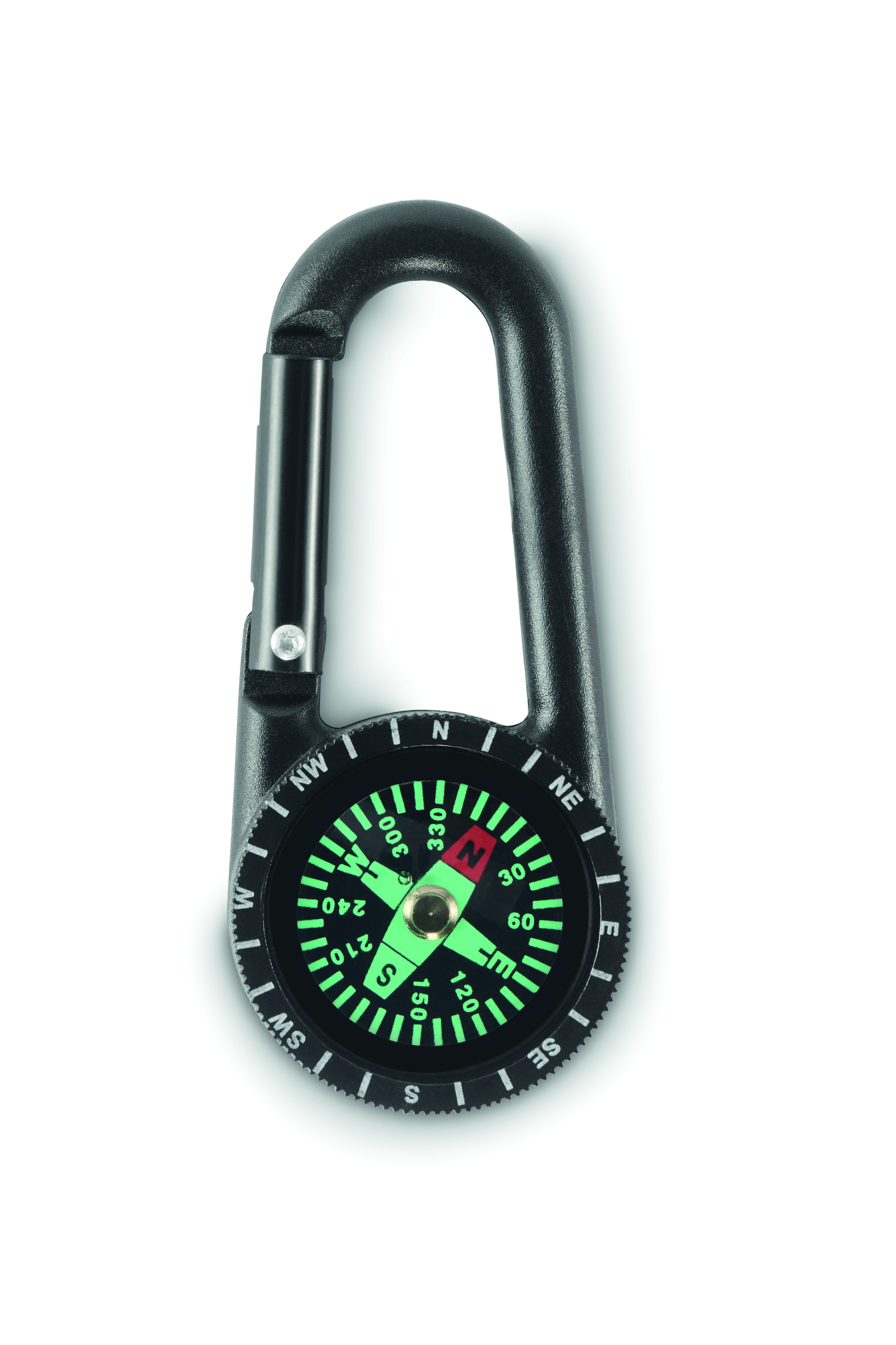 Karabiner, Sicherheitsausrüstung, Kreuzbestimmung, Kompass, Schlosskarabiner