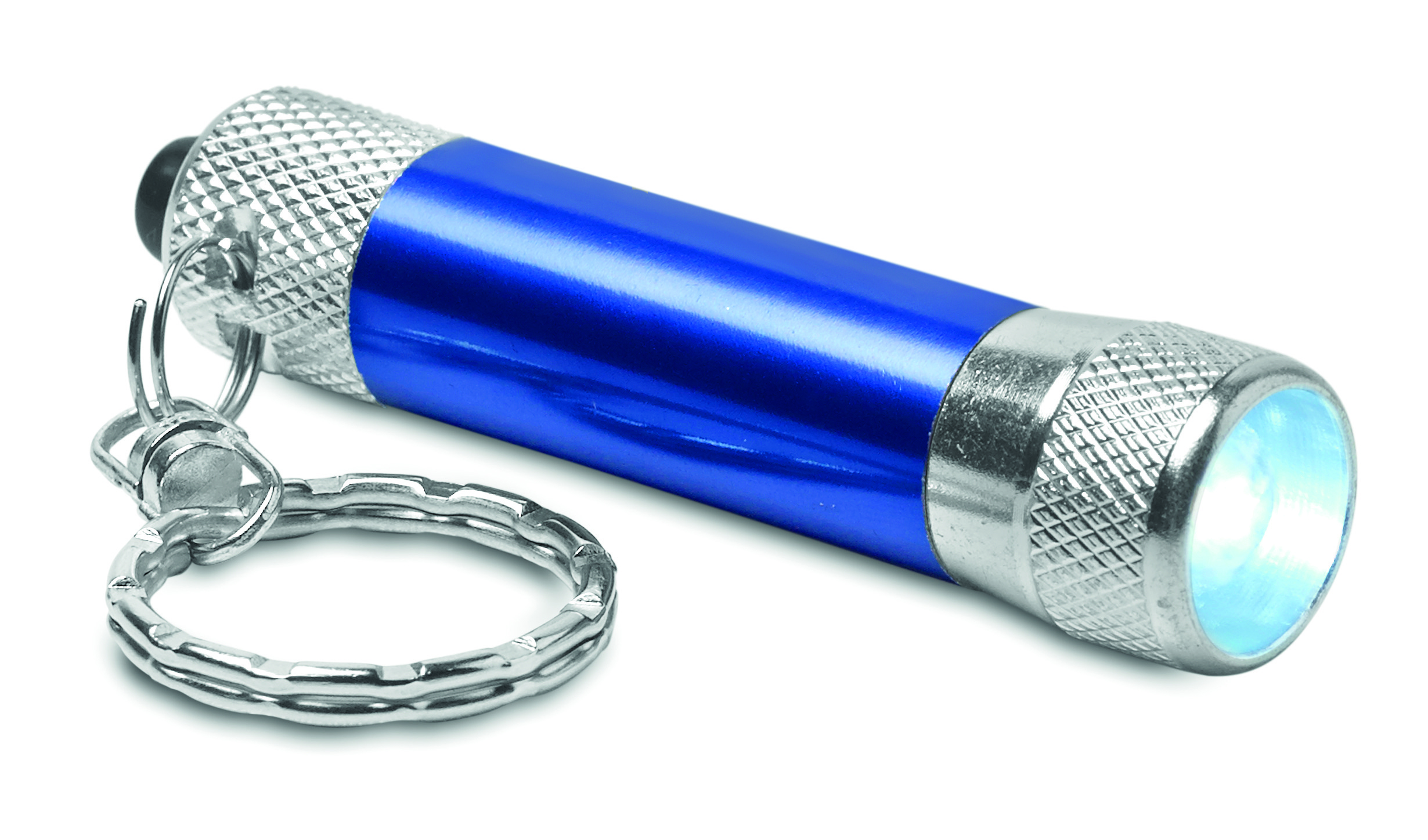 Taschenlampe, LED, Blau, Schlüsselanhänger, Kipplicht