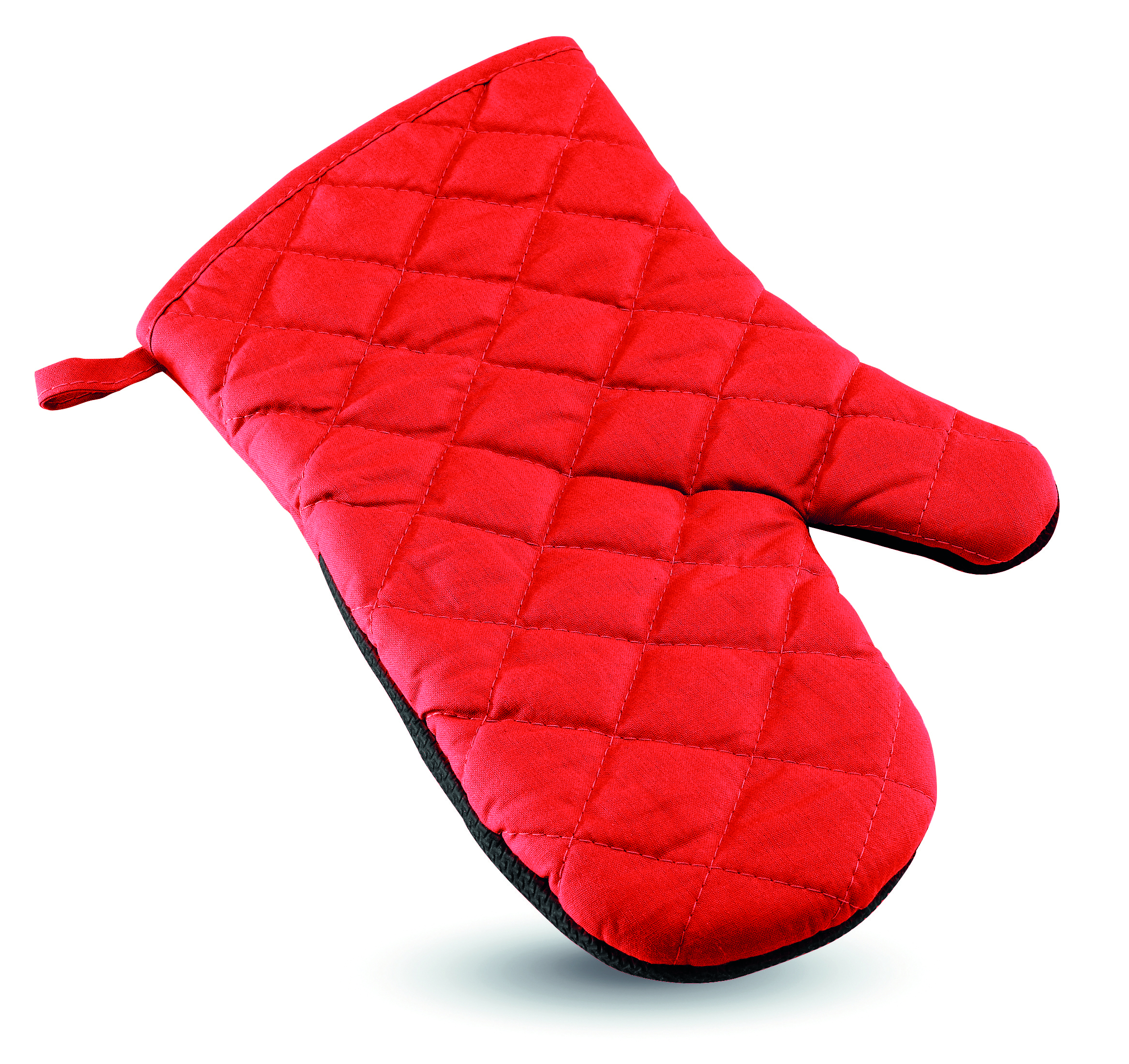 Küchenschutzhandschuh, Topflappen, Rot, gesteppt, Kochzubehör