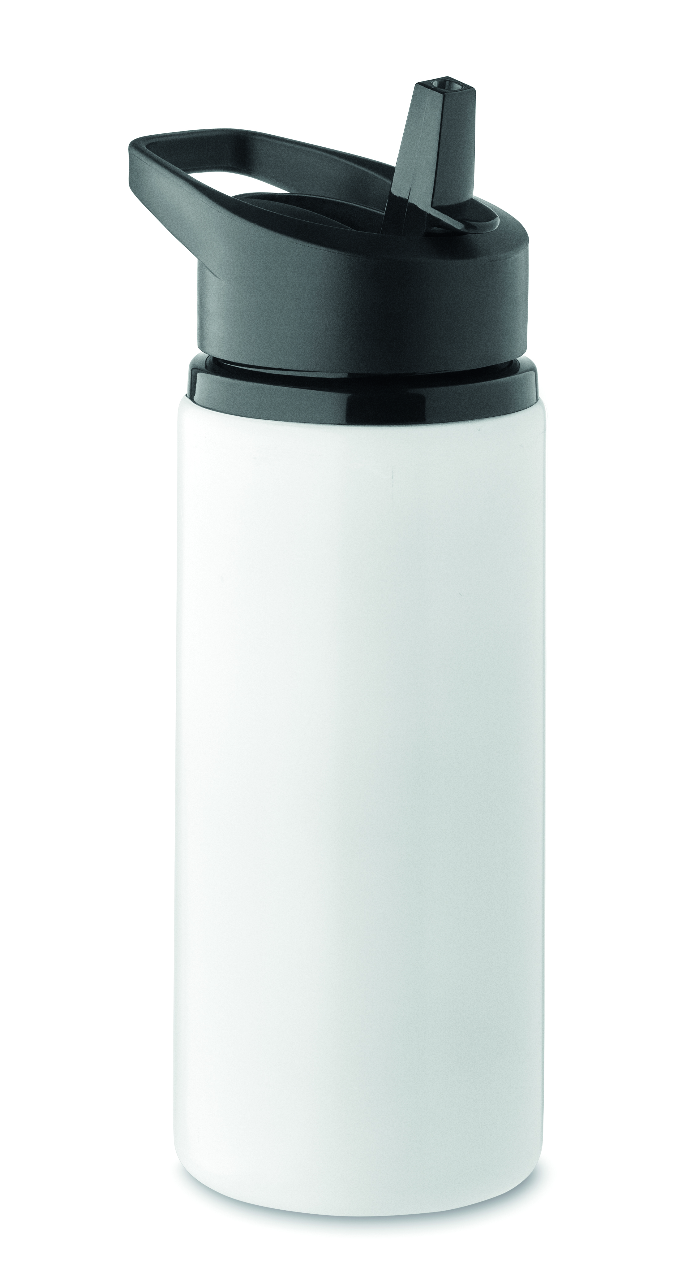 Trinkflasche, Wasserflasche, SchwarzGrauer Deckel, Doppelgriff, Auslaufsicher, Trinkflasche, Wasserflasche, White, Schwarz, Verschluss, Trinkflasche, Wasserflasche, Plastikflasche, Schwarz, Schraubverschluss