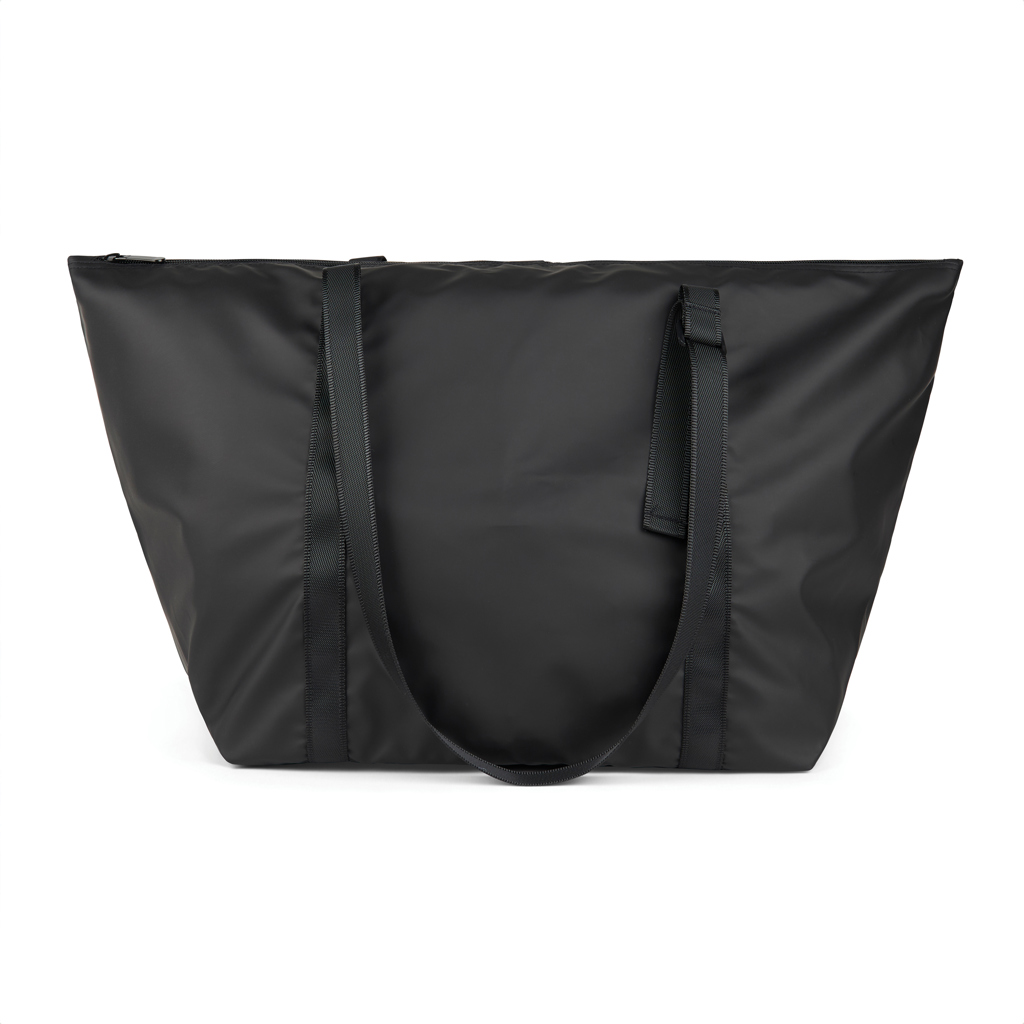 Handtasche, Schultertasche, Nylon, Schwarz, Großes Format, Tasche, Henkeltasche, Schwarz, Reißverschluss, Tragetasche, Tasche, Schultertasche, Schwarz, Nylon, Große Tasche