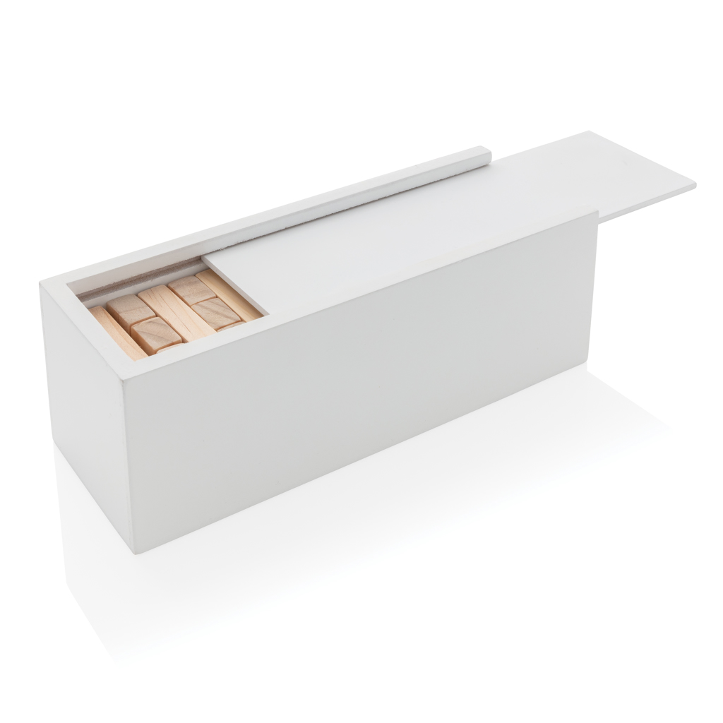 Holzbausteine, Holzblöcke, Stapelbox, Aufbewahrungsbox, Kästchen, weiße Box, Holzblöcke, Schublade, Schiebedeckel, Aufbewahrungsbox, Holzklötze, Streichholzschachtel, Holzspielzeug, Holzschachtel, Schiebeverschluss