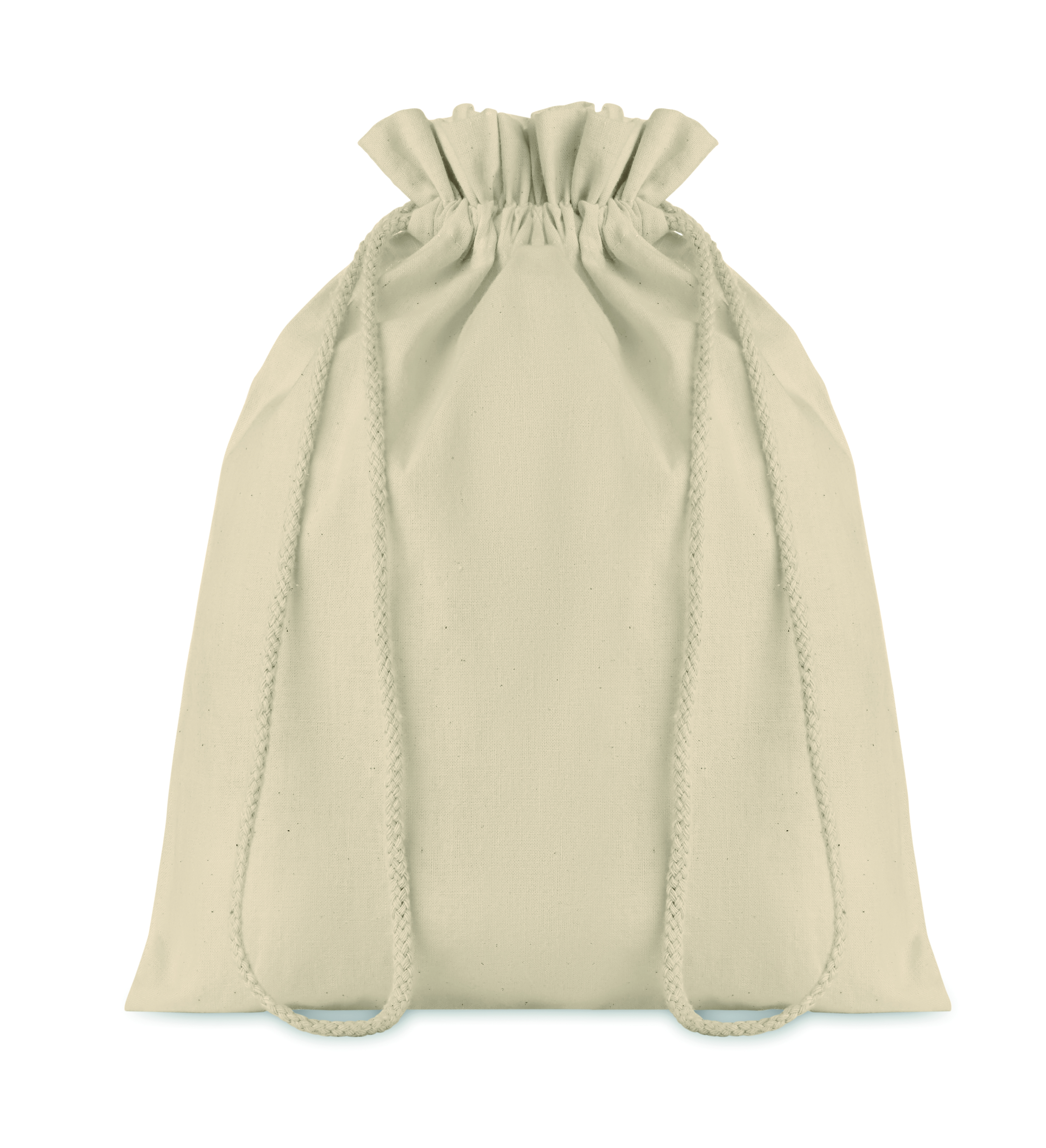 Drawstring bag, Canvas bag, Beige, Drawstring pouch, Soft fabric