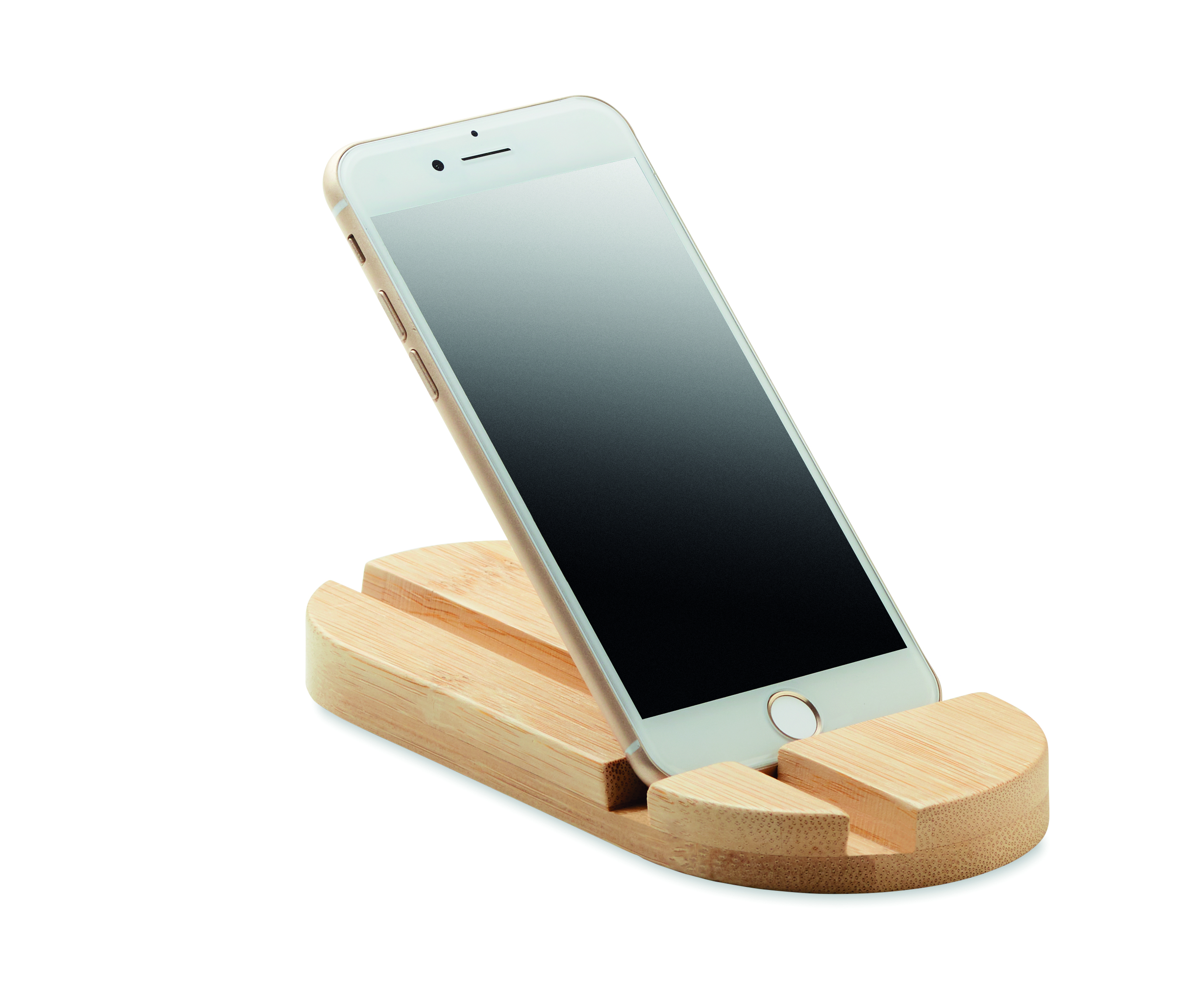 Smartphone, Goldfarbig, Holzständer, Wandhalter?, Kantelständer