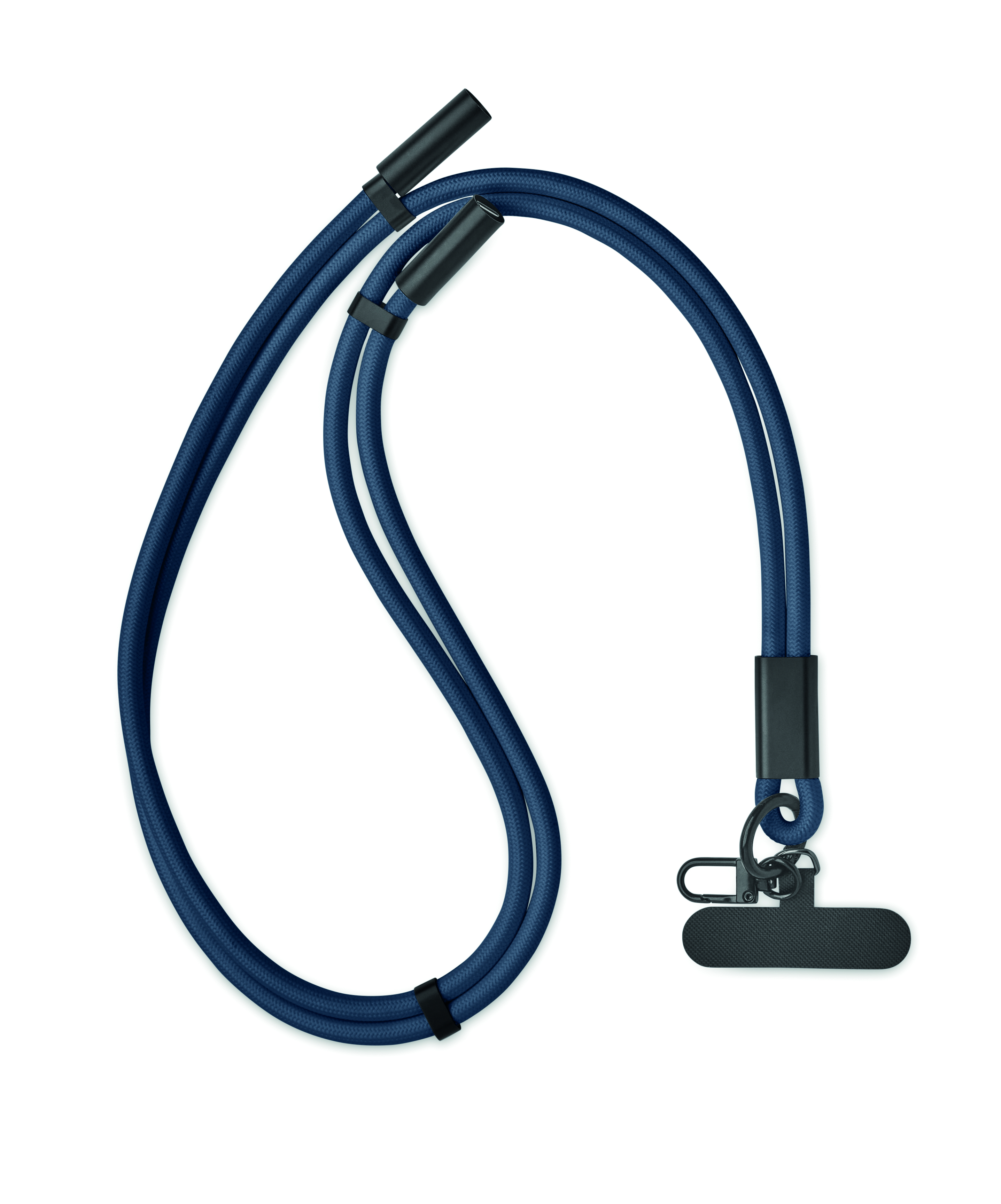 USB-C-Kabel, Schlüsselanhänger, blau, gewickelt, Keychain, lanyard, Halsschlaufe, blau, Ausweisband, Schlüsselanhänger, USB-C Kabel, Kabel, Blau, Schlüsselband, Magnetischer Verschluss