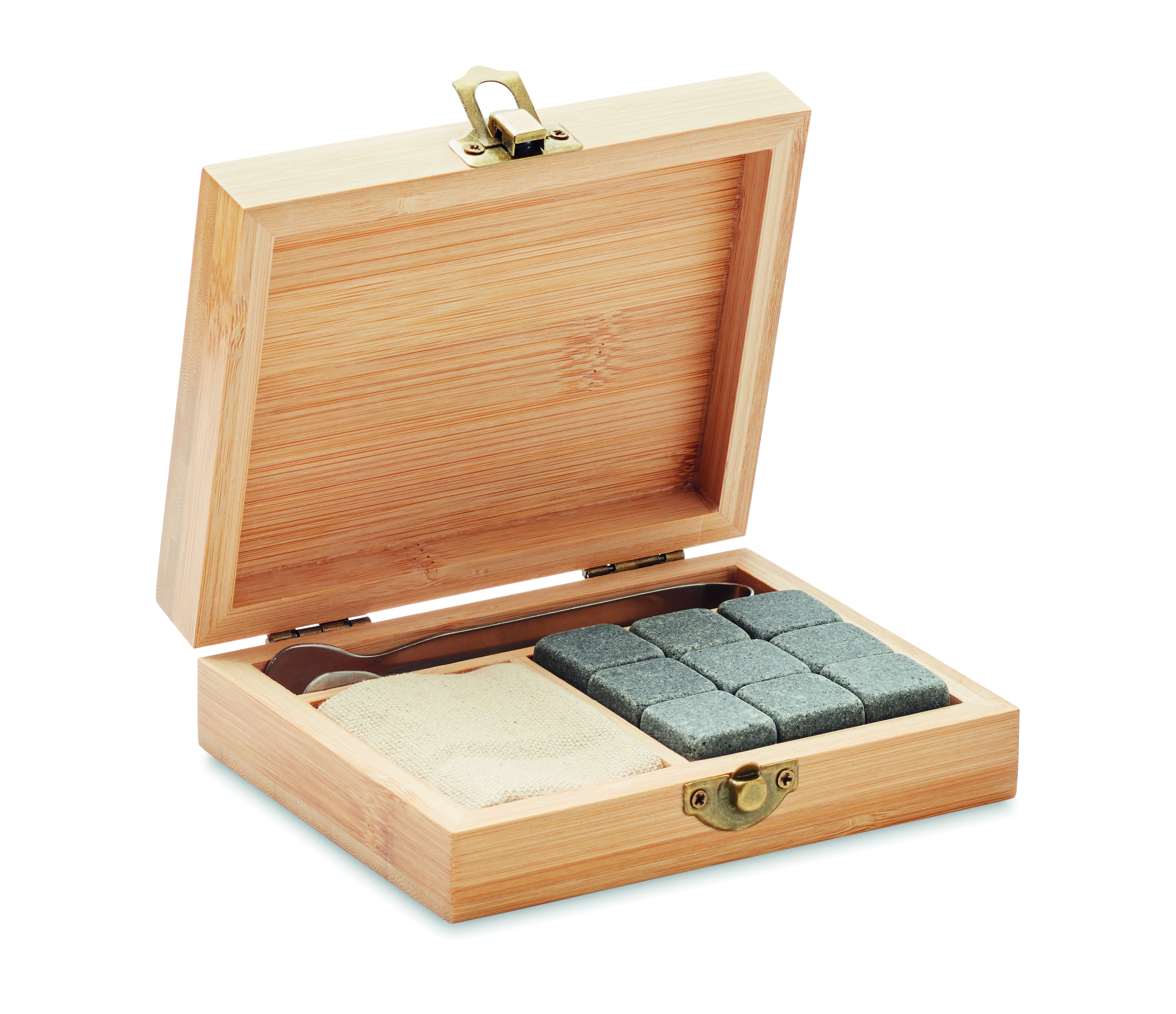 Holzkiste, Aufbewahrungsbox, Verschließbare Box, Stein-Würfel?, Trockenmaterialien?