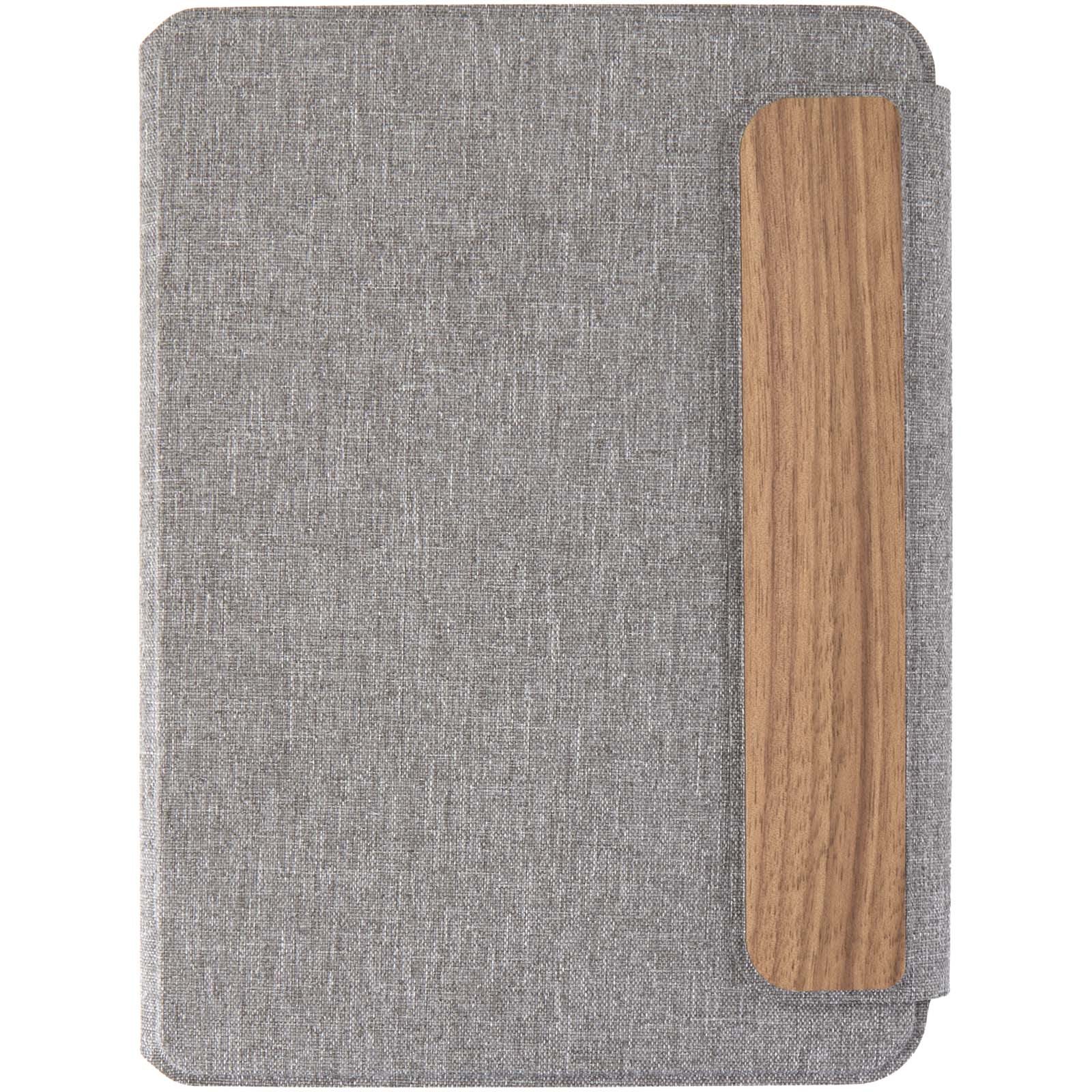 Sofa-Armlehne, Grau, Holzgriff, Samtoptik, Kopfleisten-Design