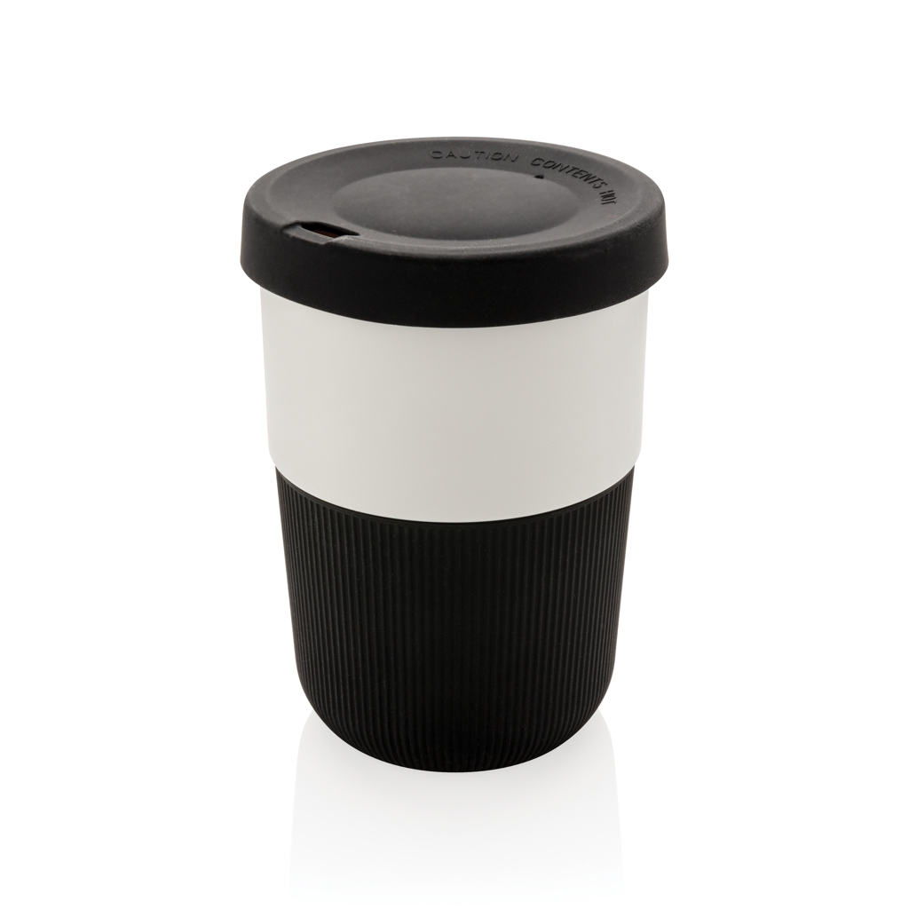To-go Becher, Kaffee-Becher, Pappbecher, Schwarz-Weiß-Design, Kunststoff-Trinkbecher, Travelbecher, Kaffeebecher, Outdoor-Becher, Schwarz-Weiß, Isolierte Deckel, To-Go-Becher, Papierbecher, Kaffebecher, Schwarz-Weiß, Kunststoff