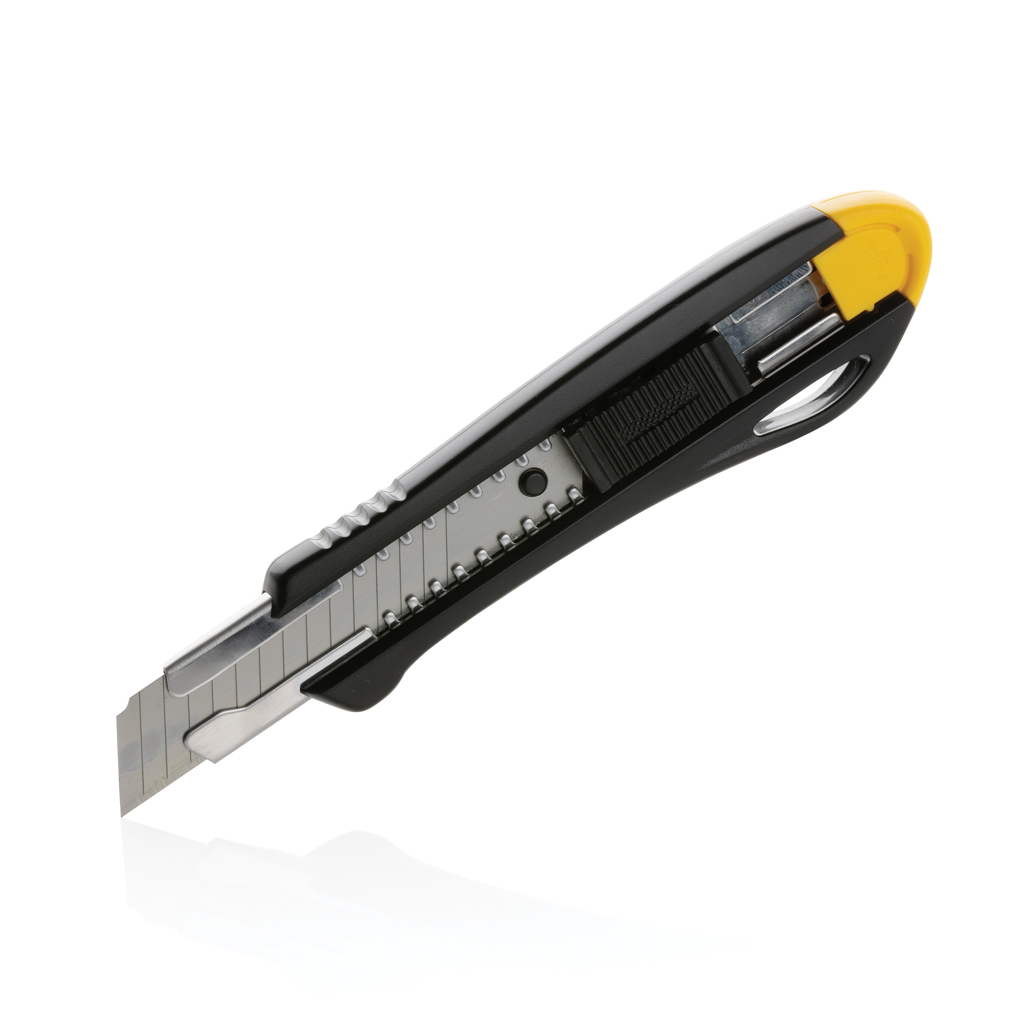 Klinge, Rasiermesser, Waffe, Utility knife, Schraubklinge?, Ausklappbarer Klingenmesser, Klappmesser, Gelber Kopf, Cutting knife, Utility knife, retractable blade, blades with yellow cap, ergonomischer Griff