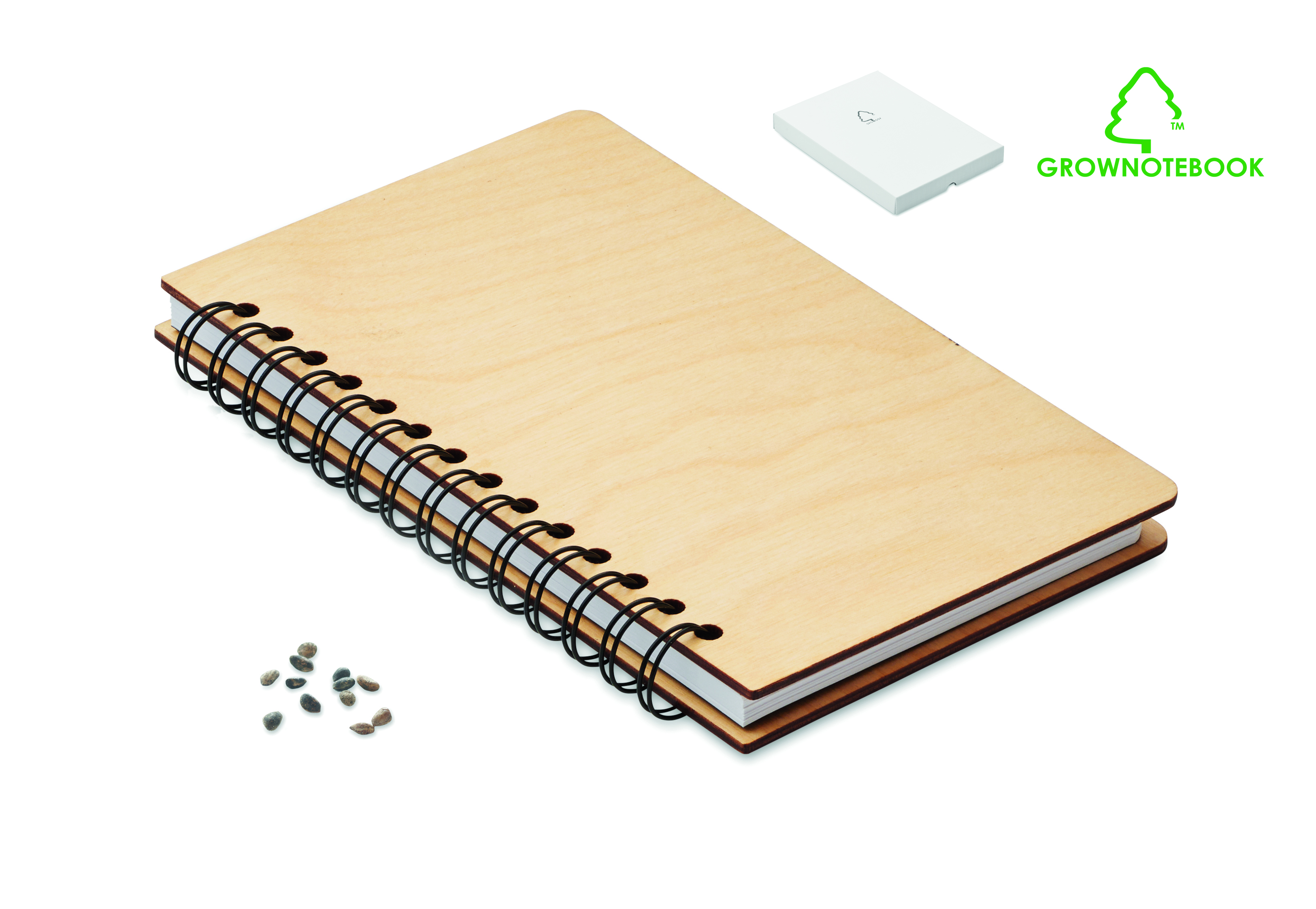 Notizbuch, Spiralbindung, Holzoptik, Leinwand-Notebook, Papierblock, Notizblock, Spiralbindung, Holzdeckel, Kleinstücke, Steine, Notizbuch, Spirale, Holzdeckel, Kleine Steine, Paket