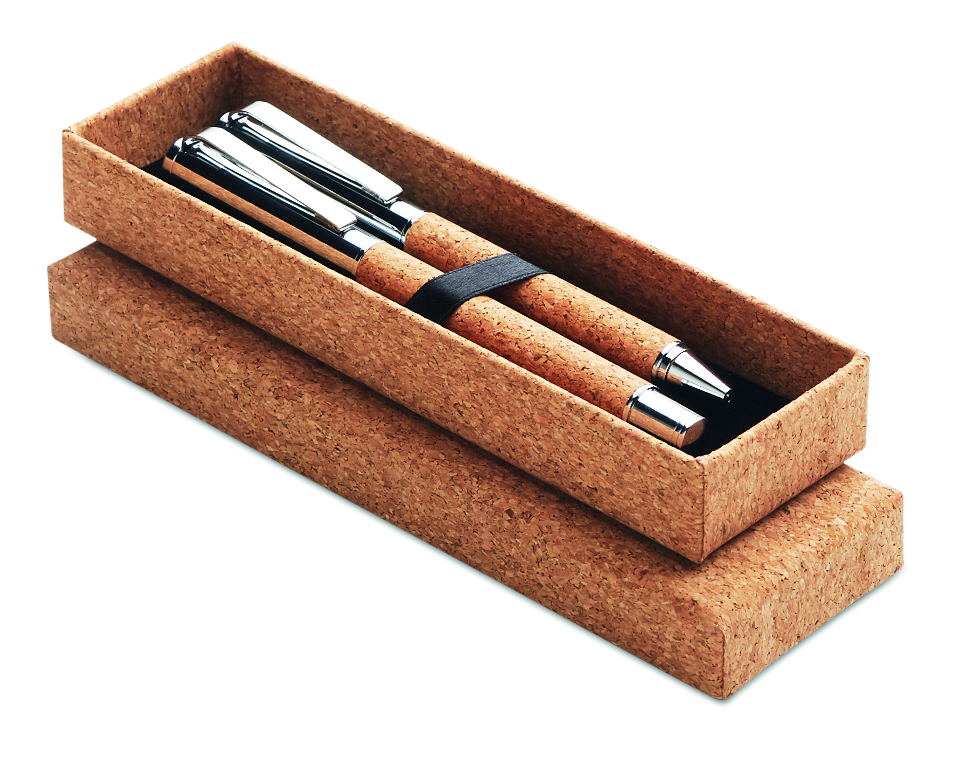 Korkbox, Stiftedose, Korkpenne, Kugelschreiber, Stiftekombination
