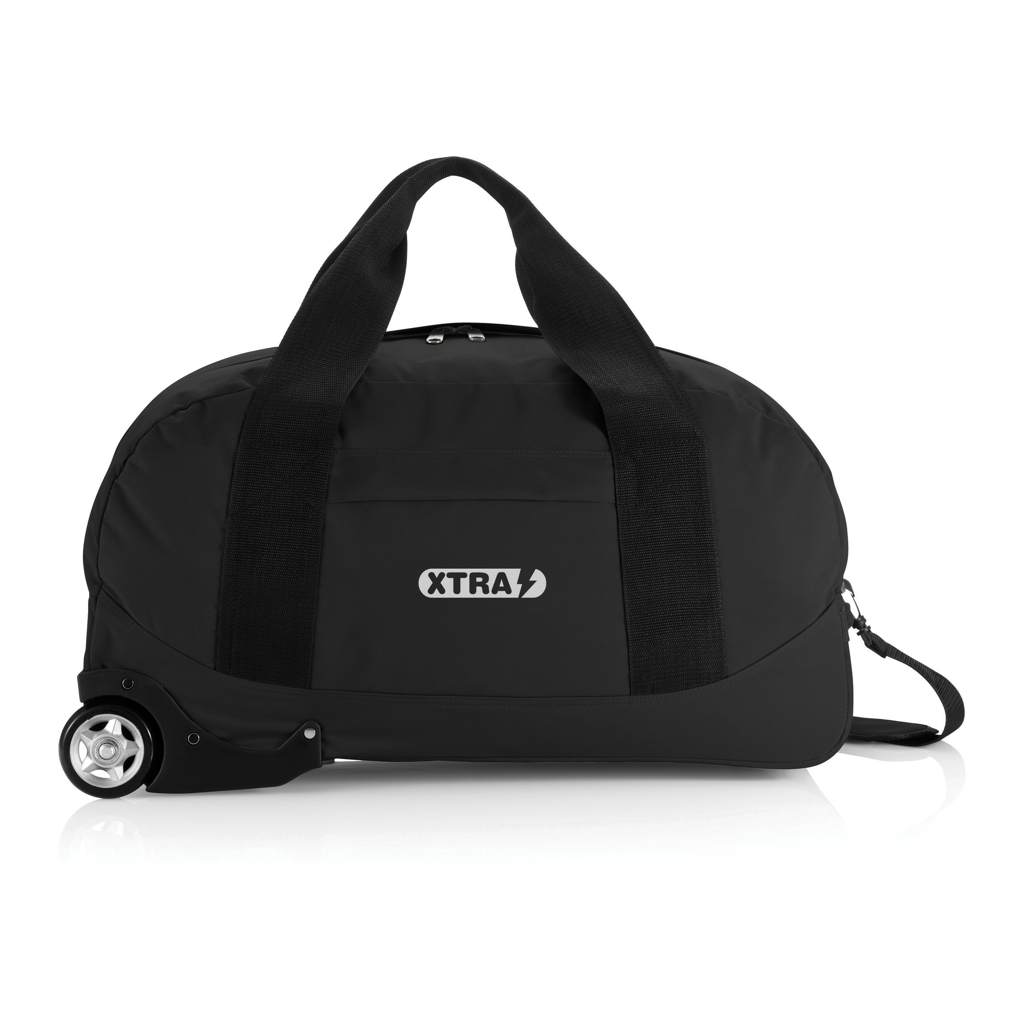 Reisetasche, Trolleybag, Rolle?, Koffer?, XTRA?, Duffel tasche, Reise tasche, Gepäcktasche, Schwarz, Tragegriff, Sporttasche, Tragetasche, Rollenrad, Schwarz, Kompakt